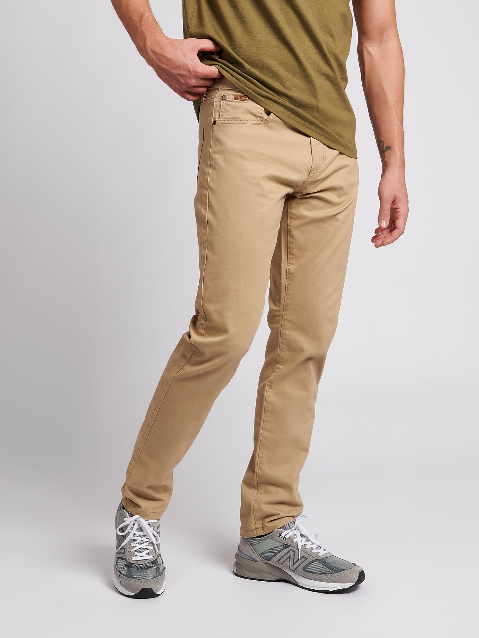 Mens Woven Trousers in Tan – Polo UK - Main Image
