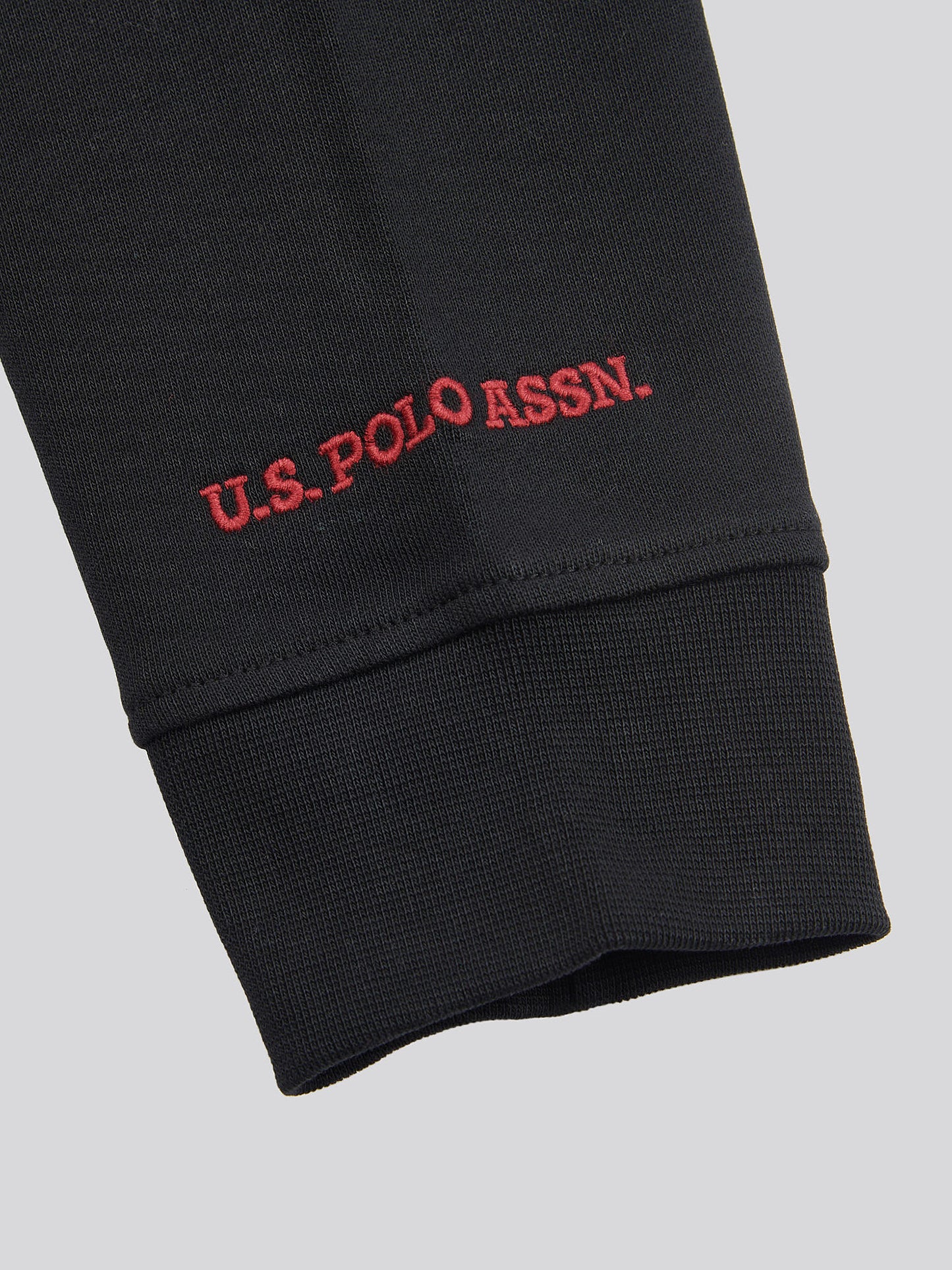 Mens USPA Chuck Loopback Crew Sweat in Black