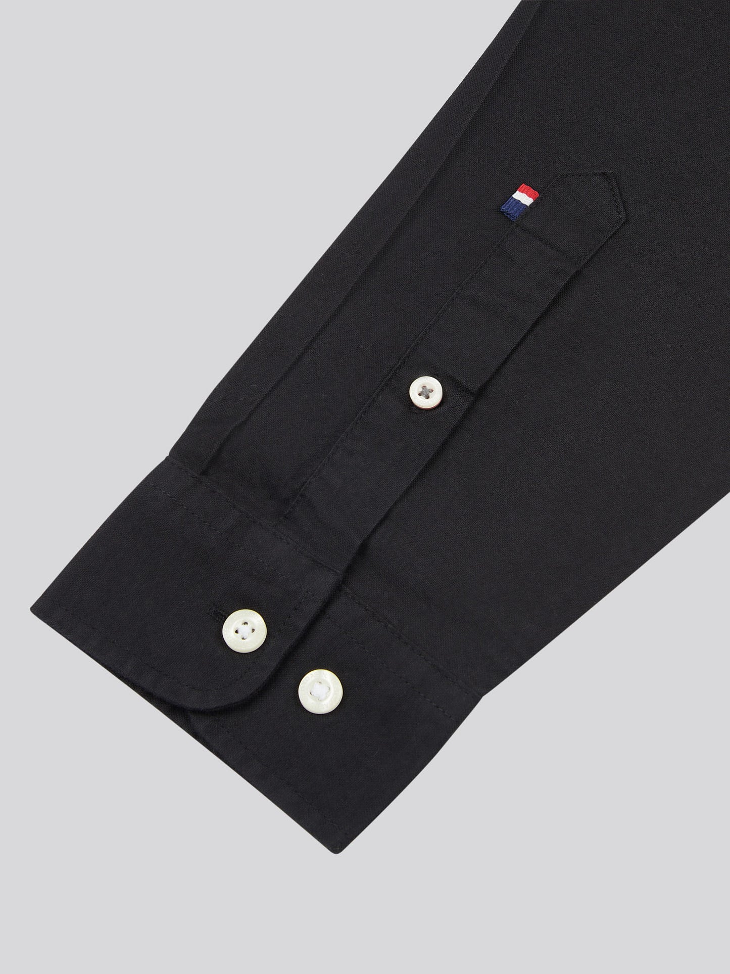 Mens Peached Oxford Shirt Black