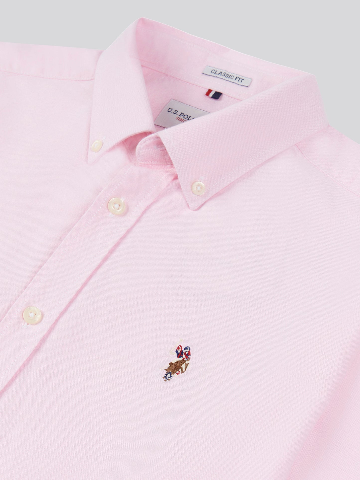 Mens Peached Oxford Shirt in Orchid Pink