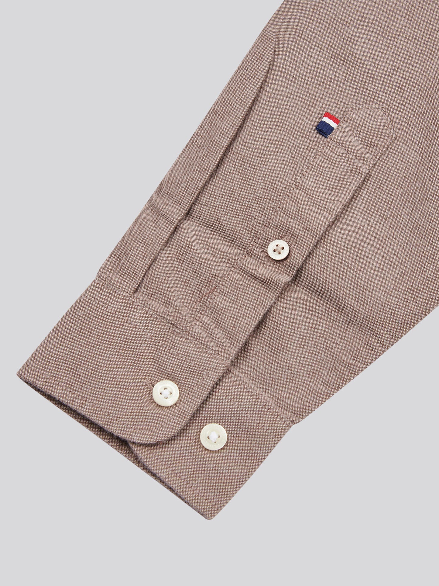 Mens Peached Oxford Shirt Chocolate Martini