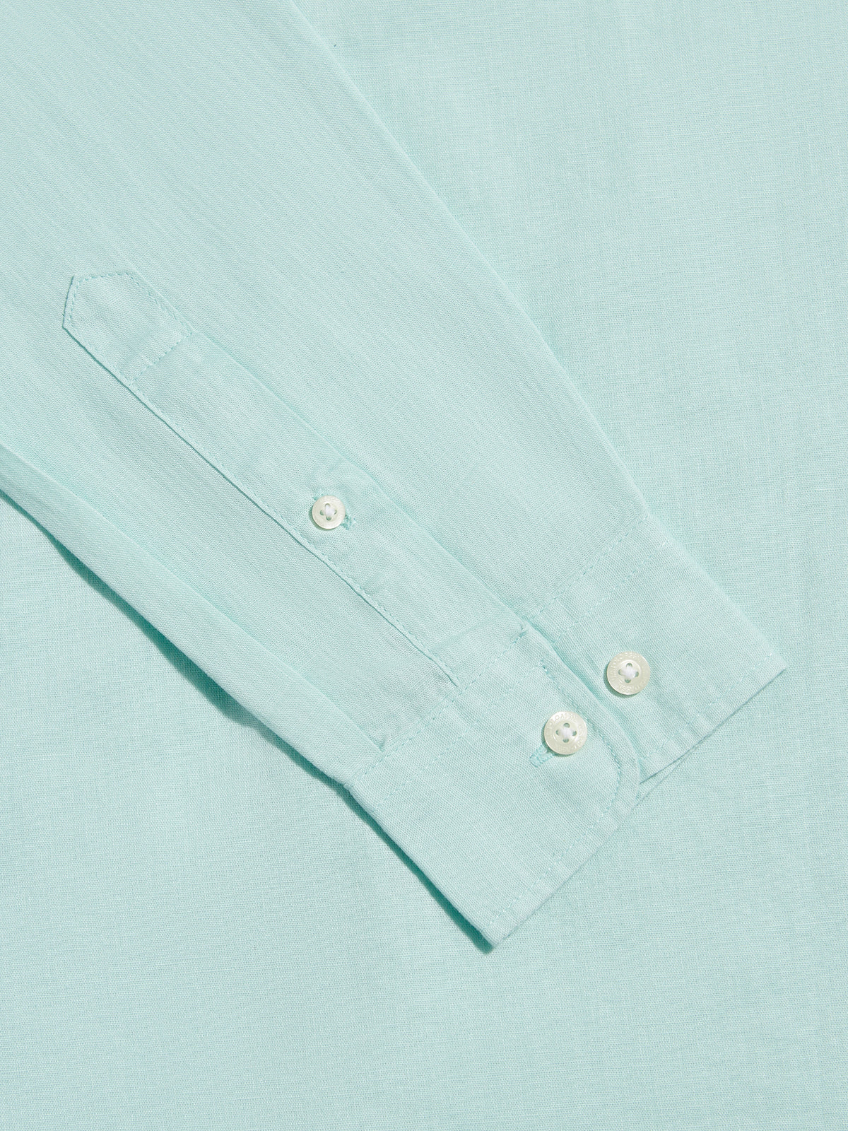 Mens Linen Blend Shirt Icy Morn