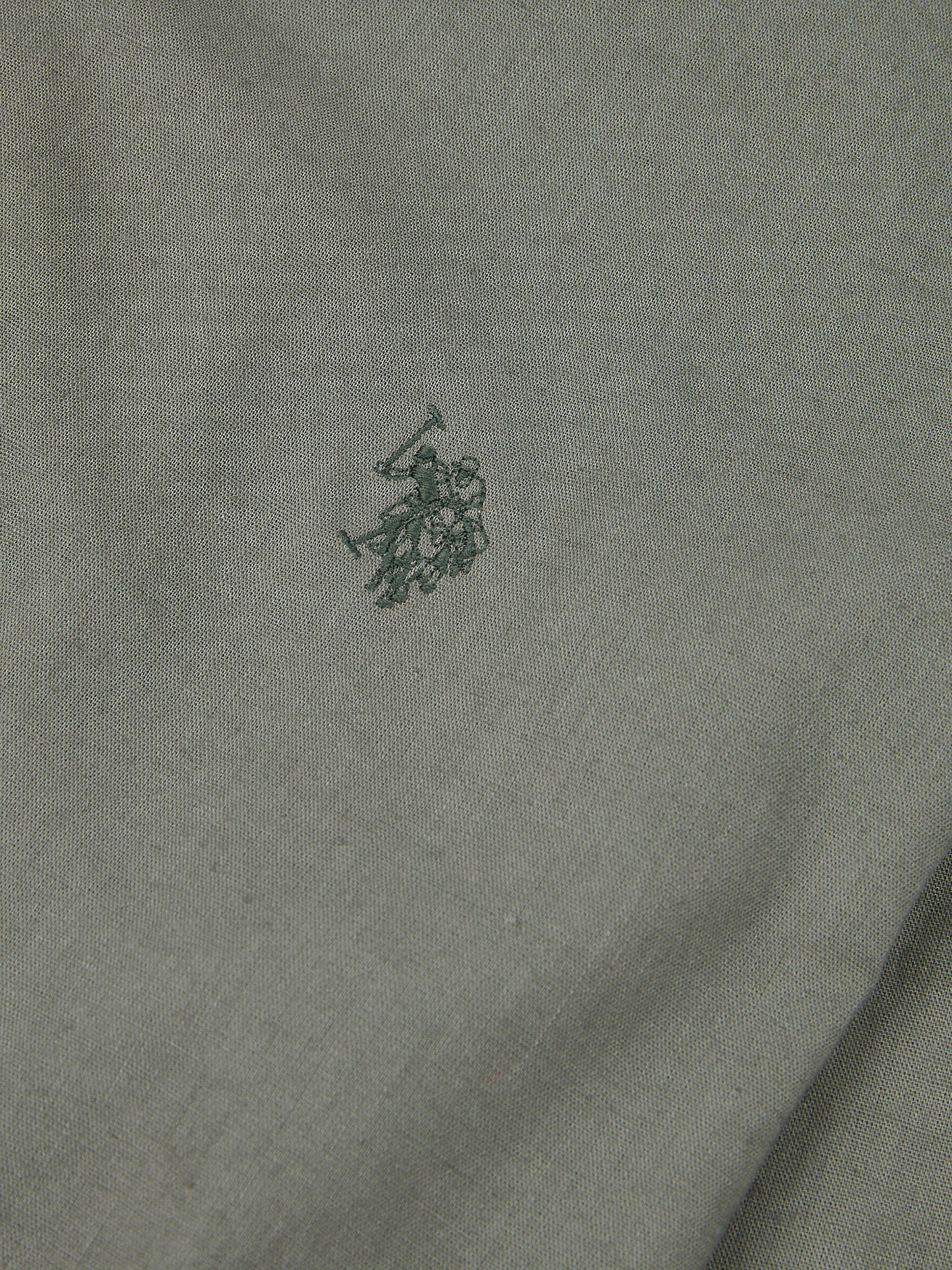 Mens Linen Blend Shirt Mulled Basil