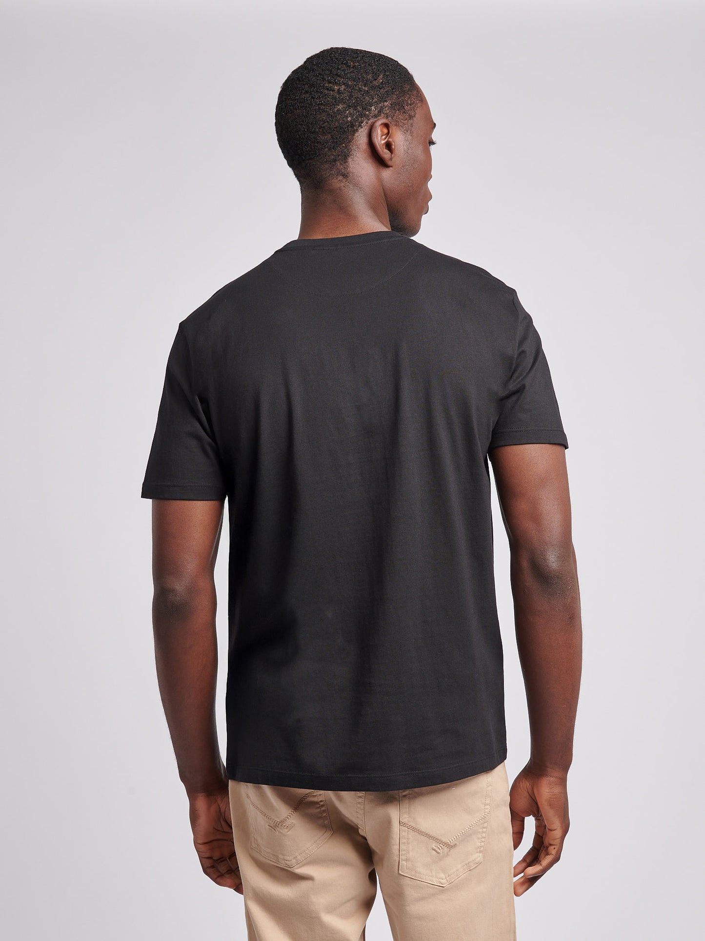 Mens Signature Arch Print T-Shirt in Black