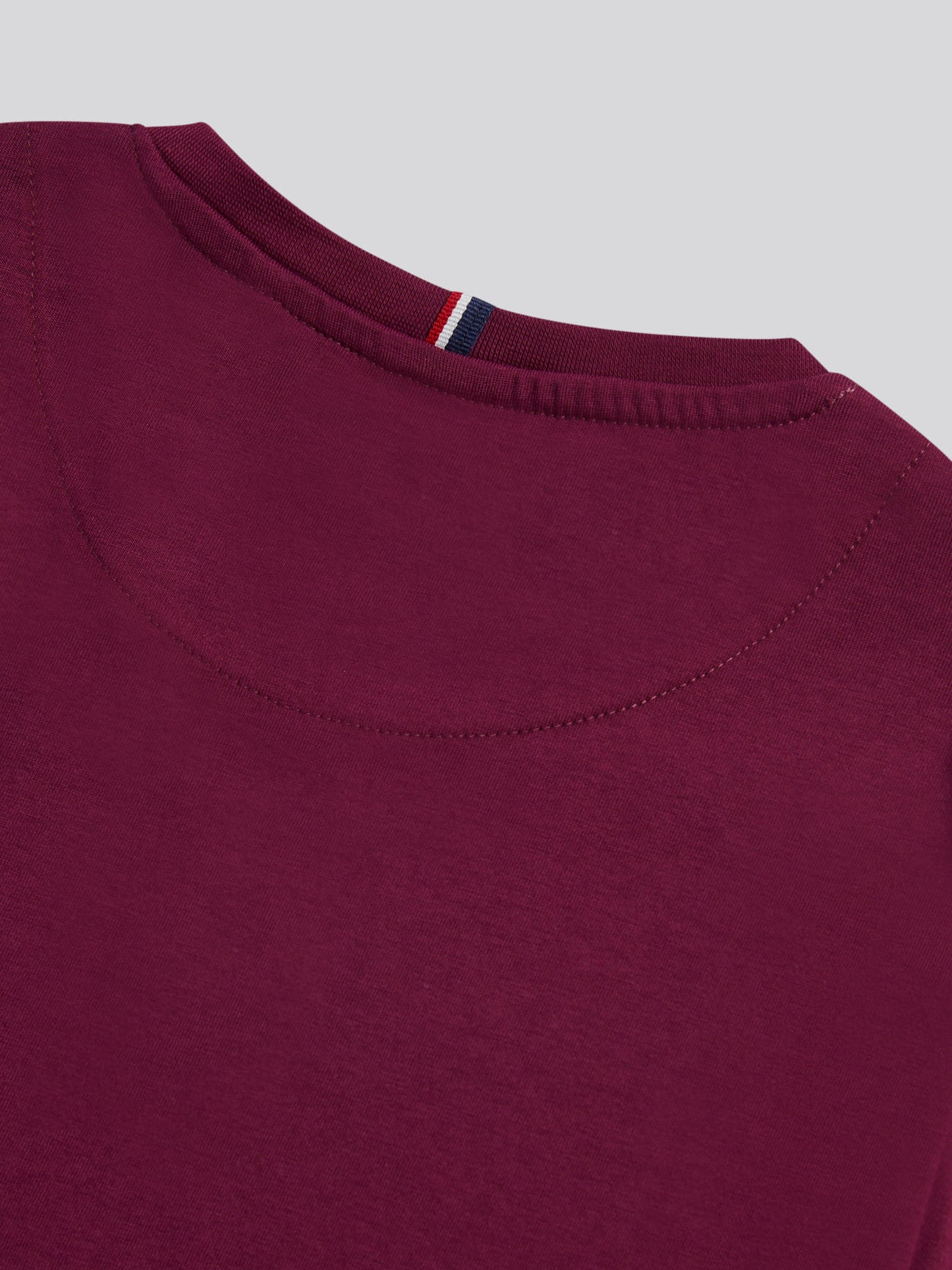 Mens Double Horsemen T-Shirt in Grape Wine