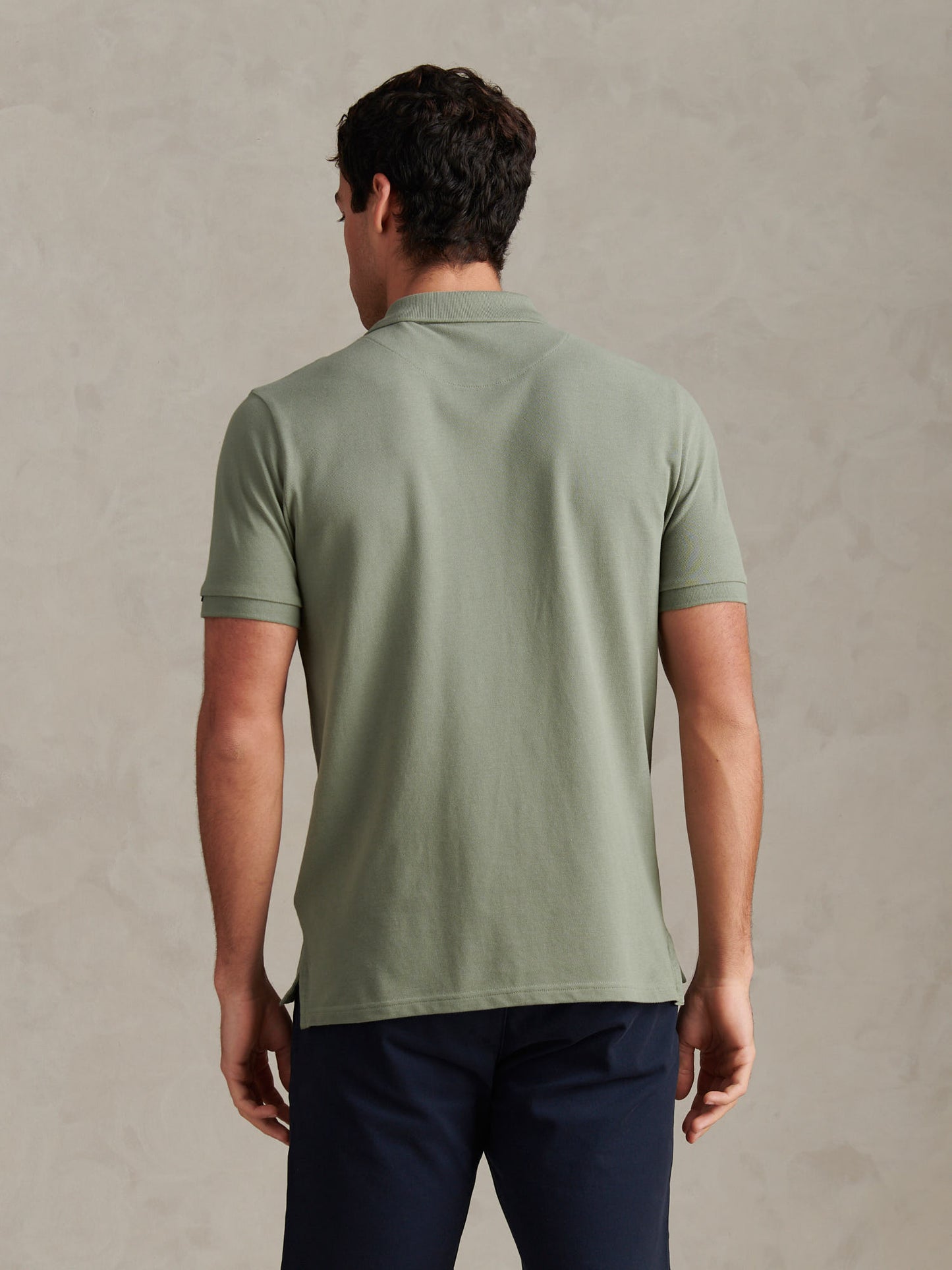 Mens Double Horsemen Polo Shirt in Sea Spray