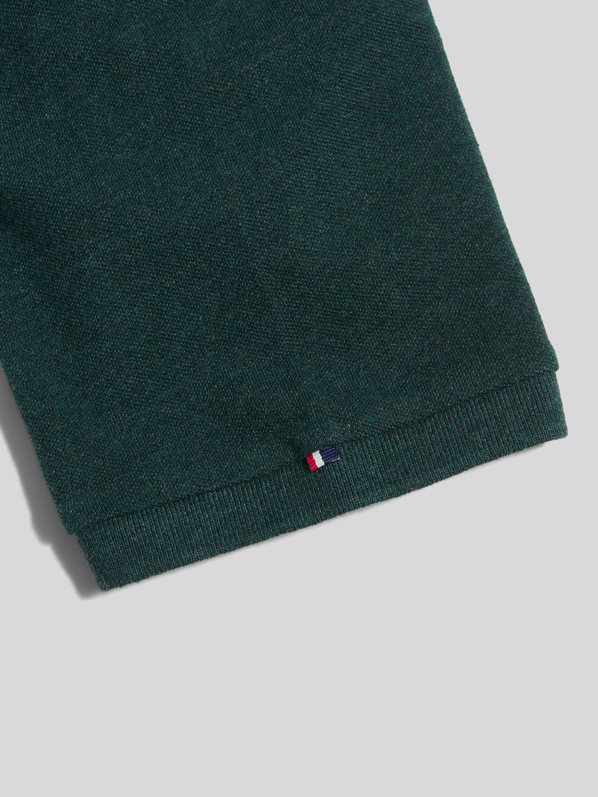 Mens Double Horsemen Polo Shirt Green Gables Marl