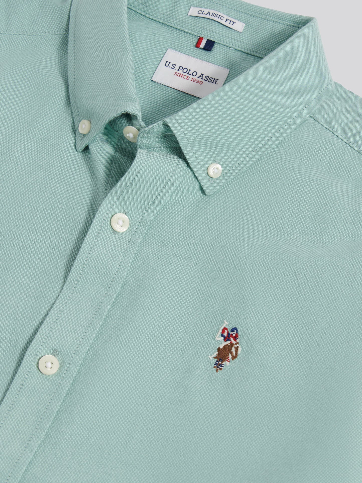 Mens Short Sleeve Oxford Shirt Aquifer