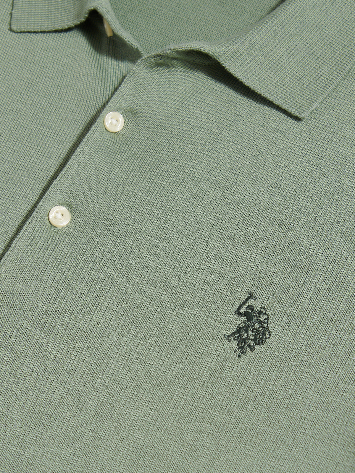 Mens Combed Cotton Polo Shirt Lily Pad
