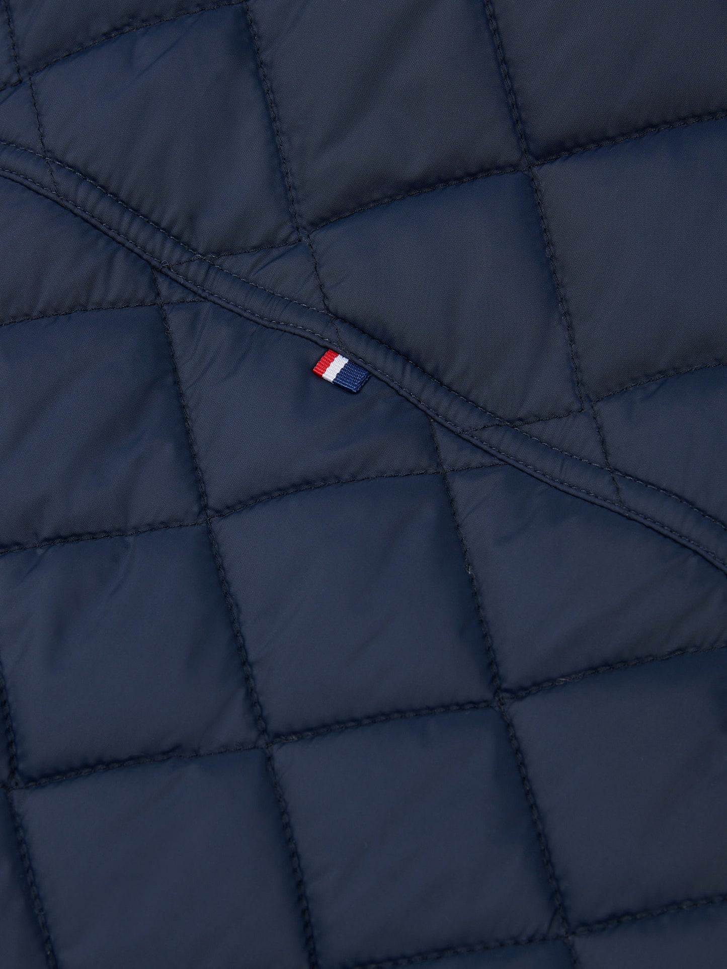 Mens Quilted Hacking Gilet in Navy Blue