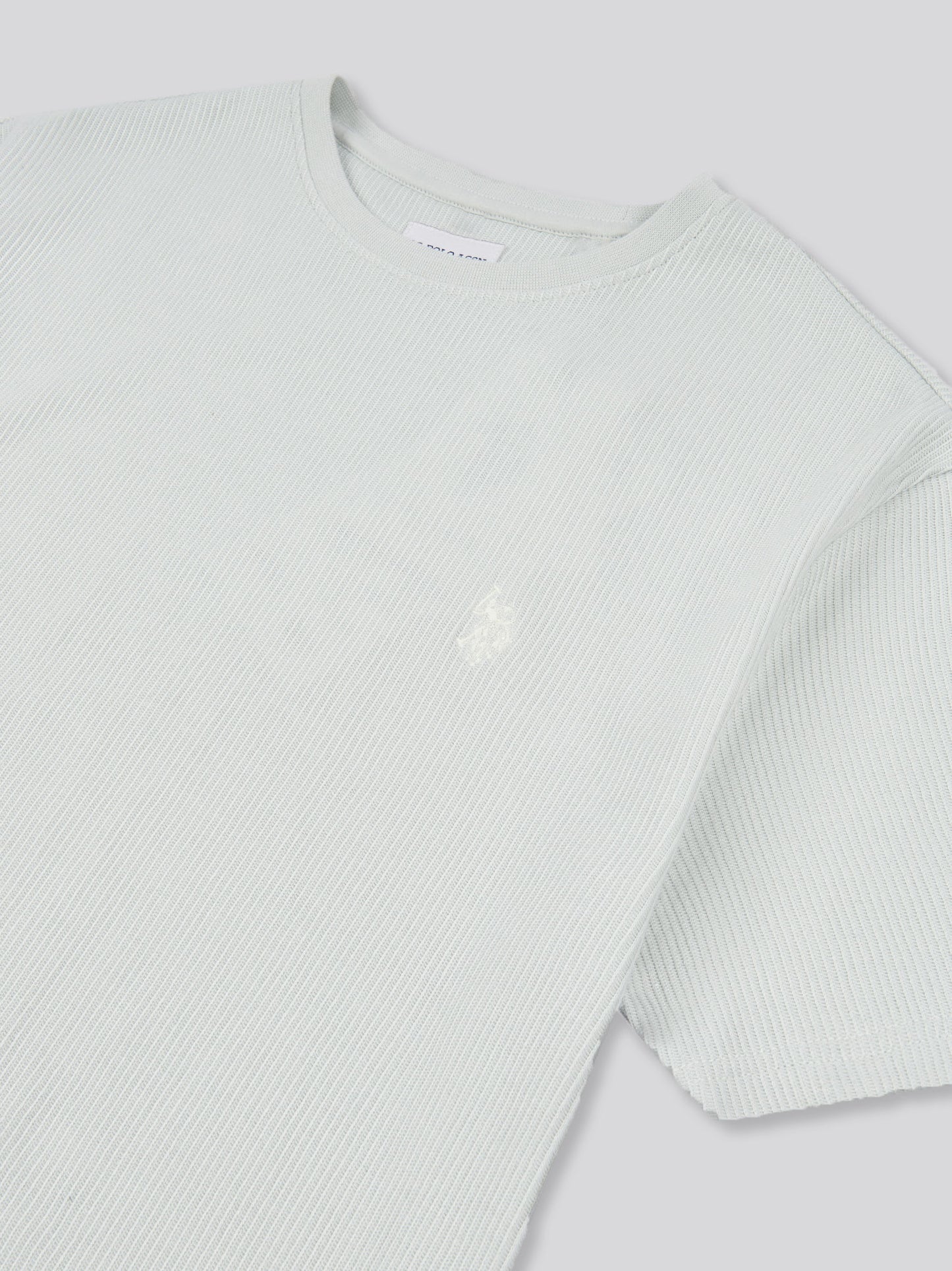 Mens Vertical Texture T-Shirt in Northern Droplet