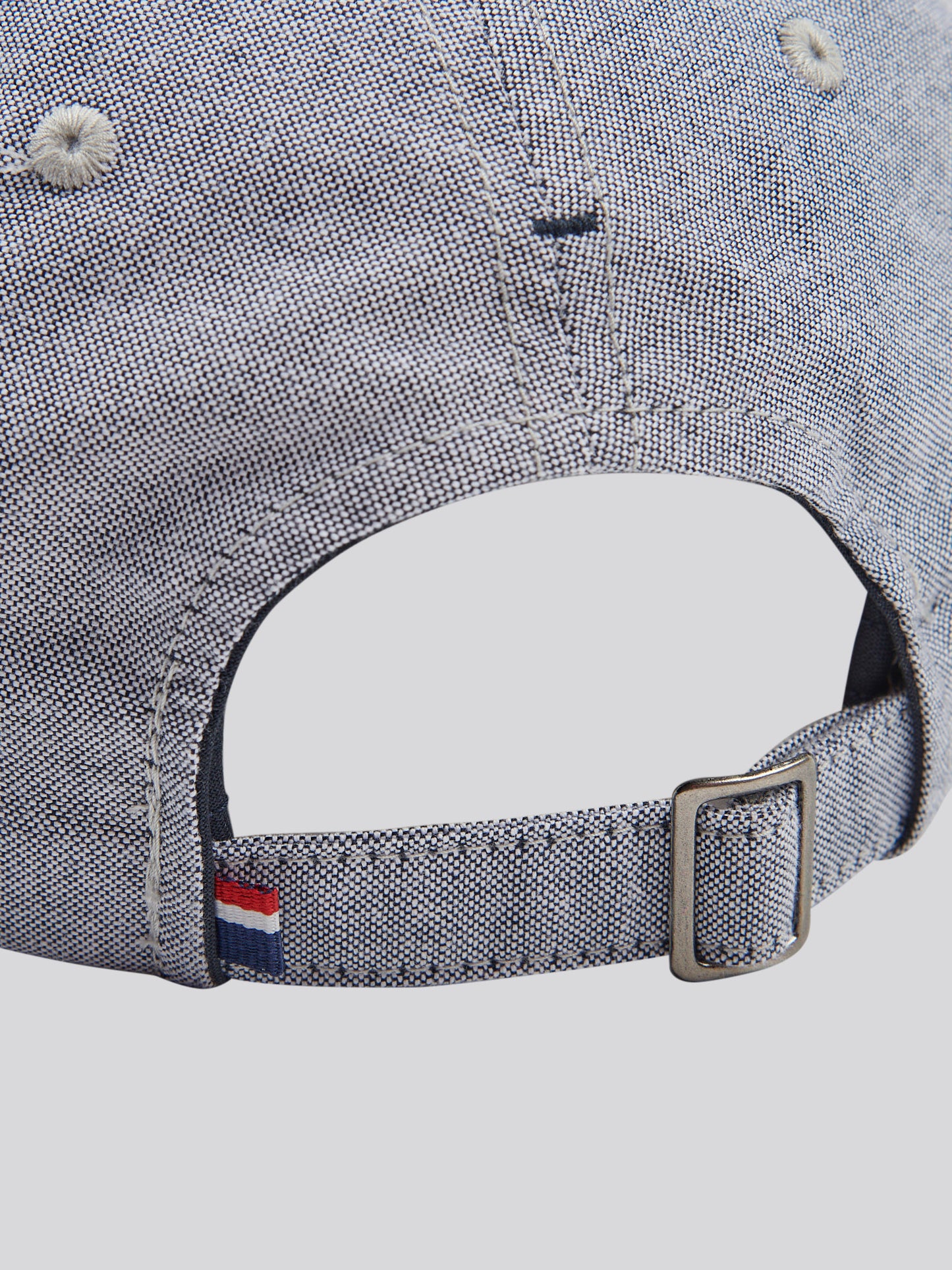 Mens Double Horsemen Badge Cap in Charcoal Grey Marl