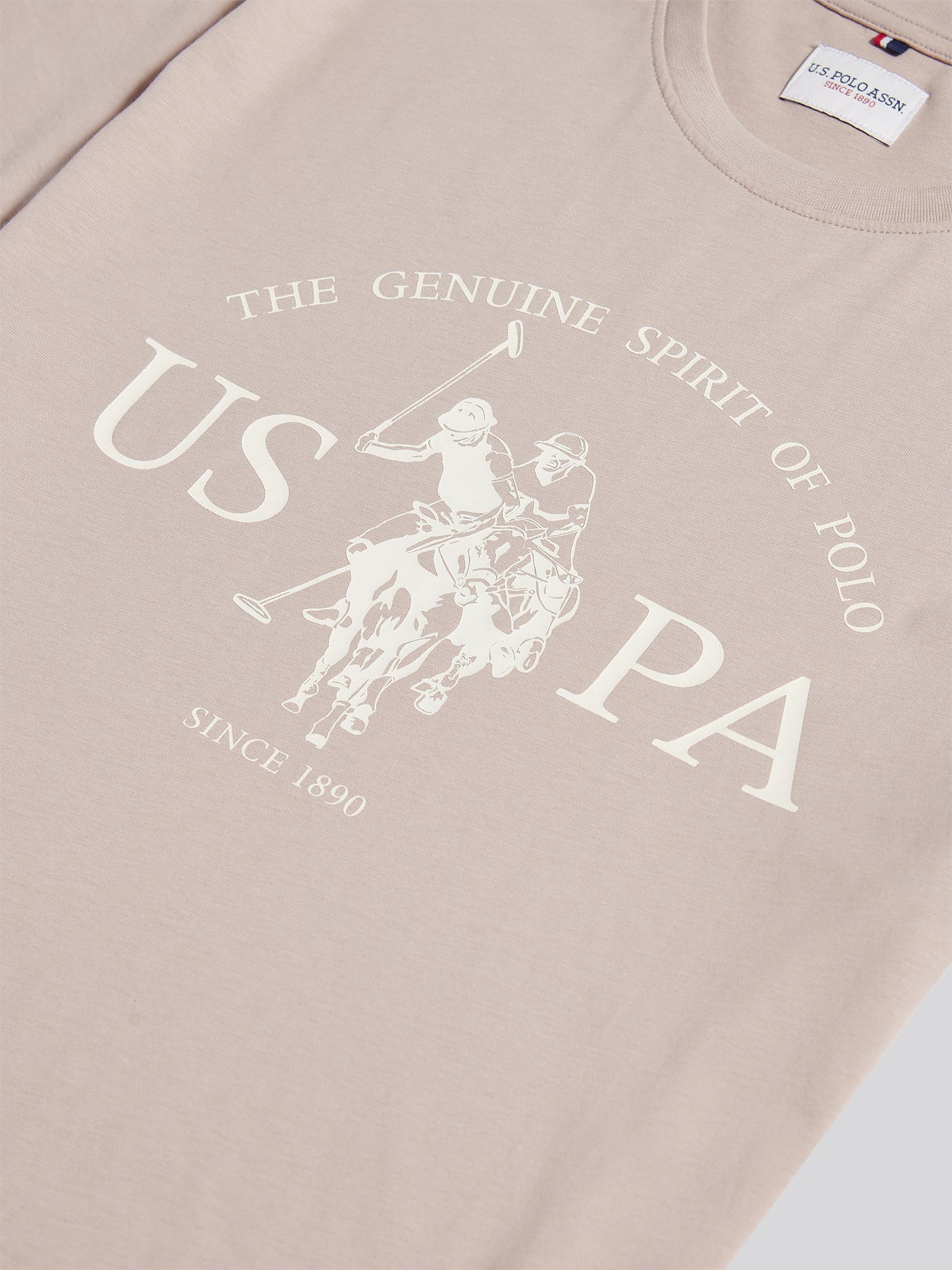 Mens USPA Print Graphic T-Shirt in Atmosphere