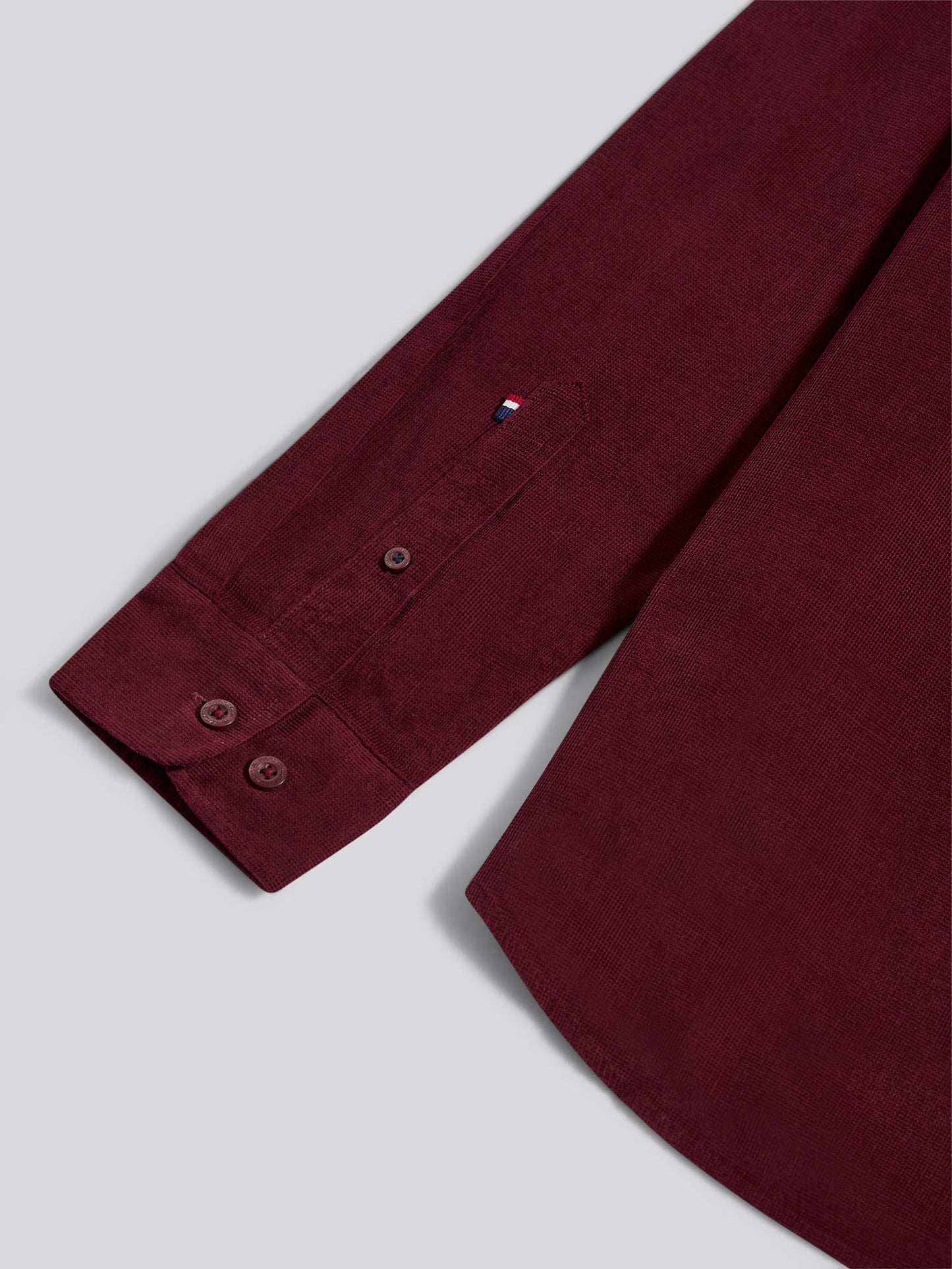 Mens Textured Corduroy Shirt in Windsor Wine
