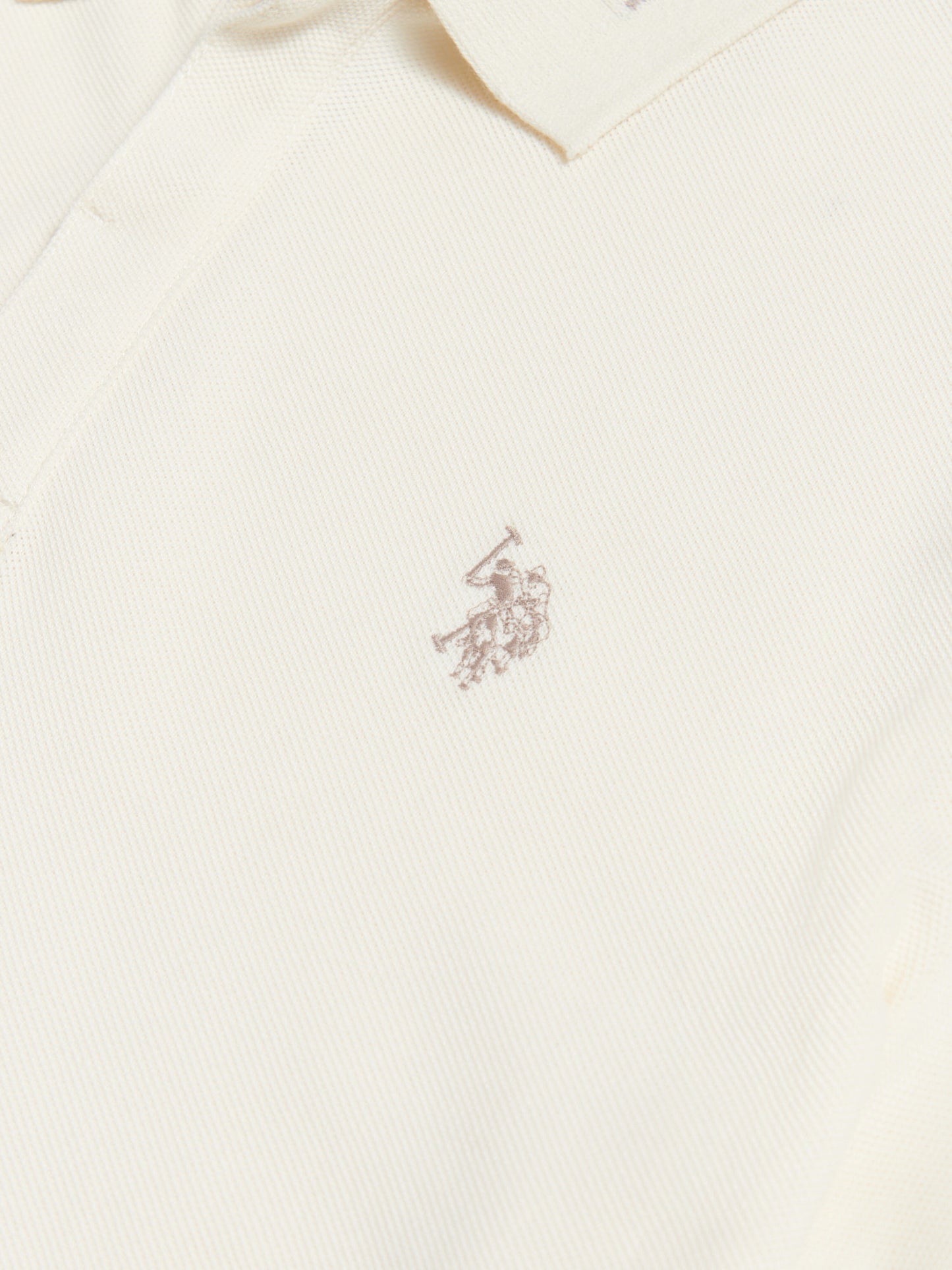 Mens Smart Pique Polo Shirt in Whisper White