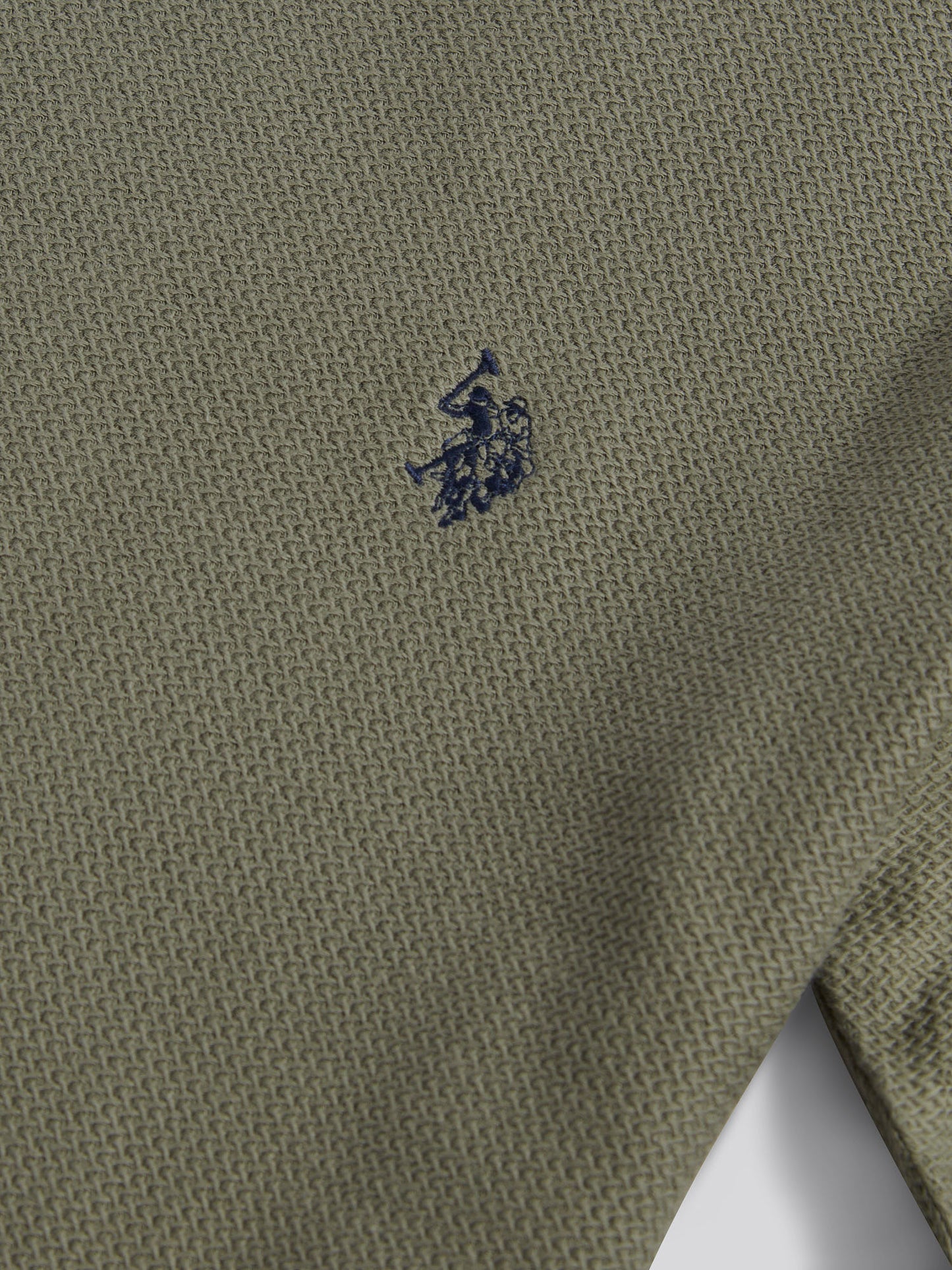 Mens HerringboneTexture T-Shirt in Mulled Basil