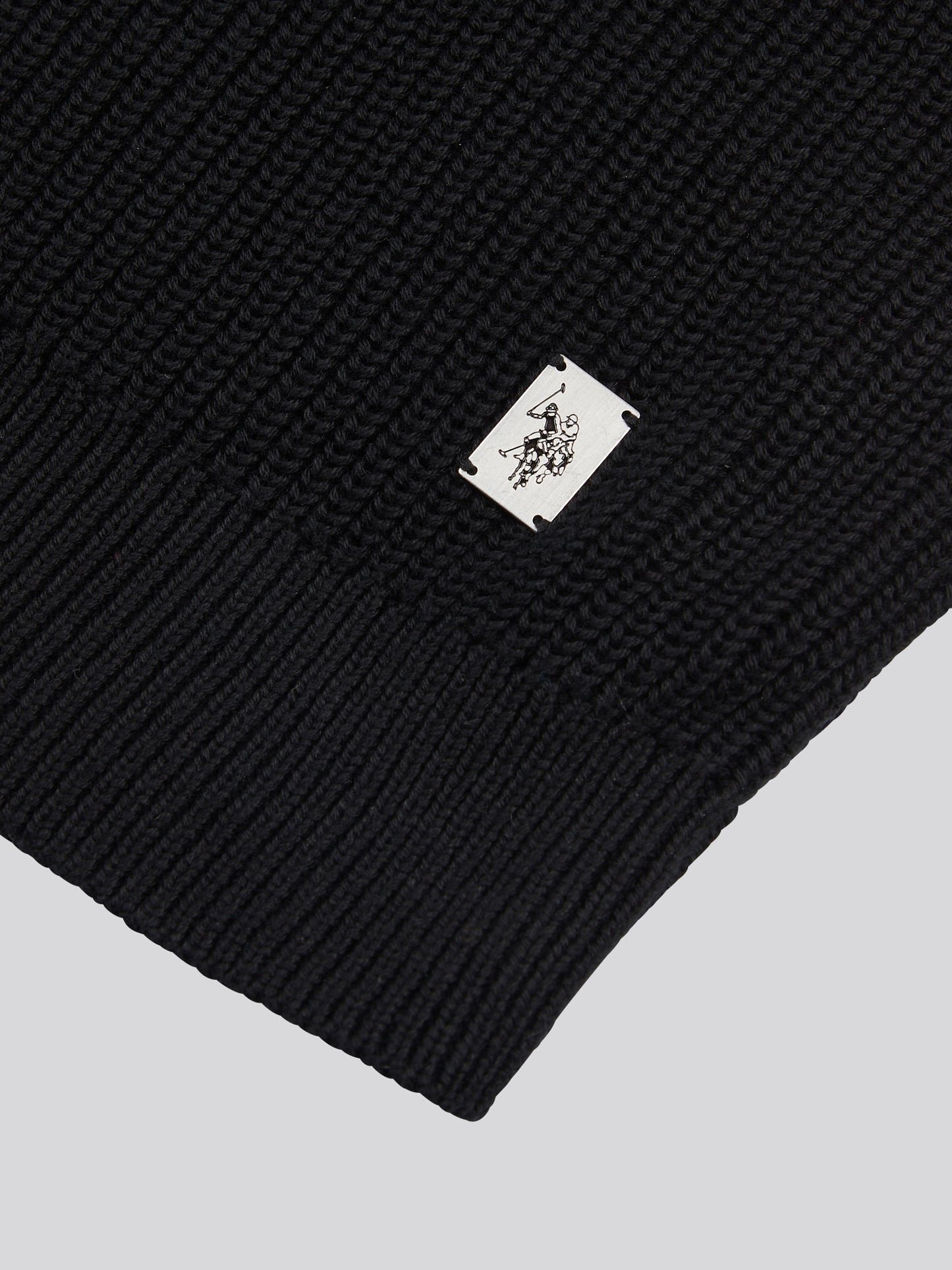 Mens Stitch Knit Cardigan in Black