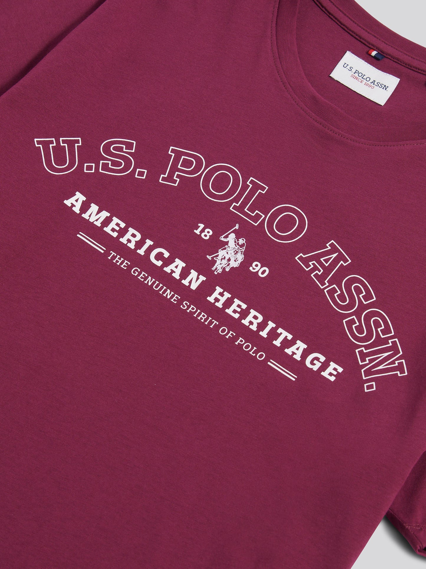 Mens Heritage Graphic T-Shirt in Grape Wine