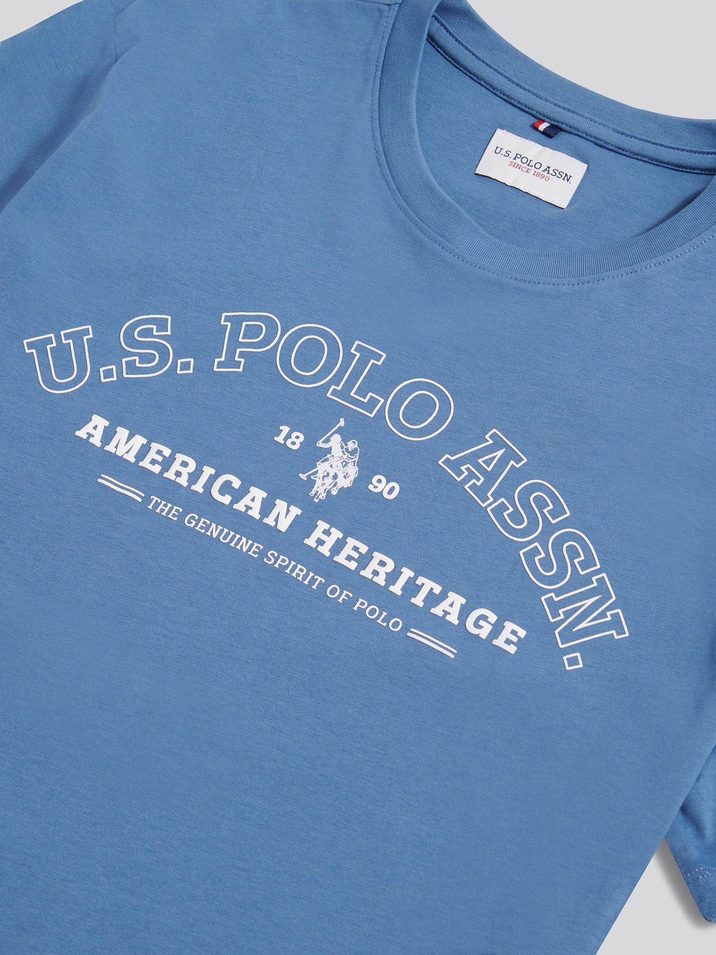 Mens Heritage Graphic T-Shirt in Blue Horizon