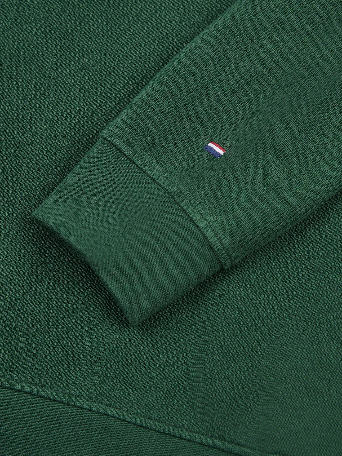 Mens French Rib 1/4 Funnel in Pineneedle