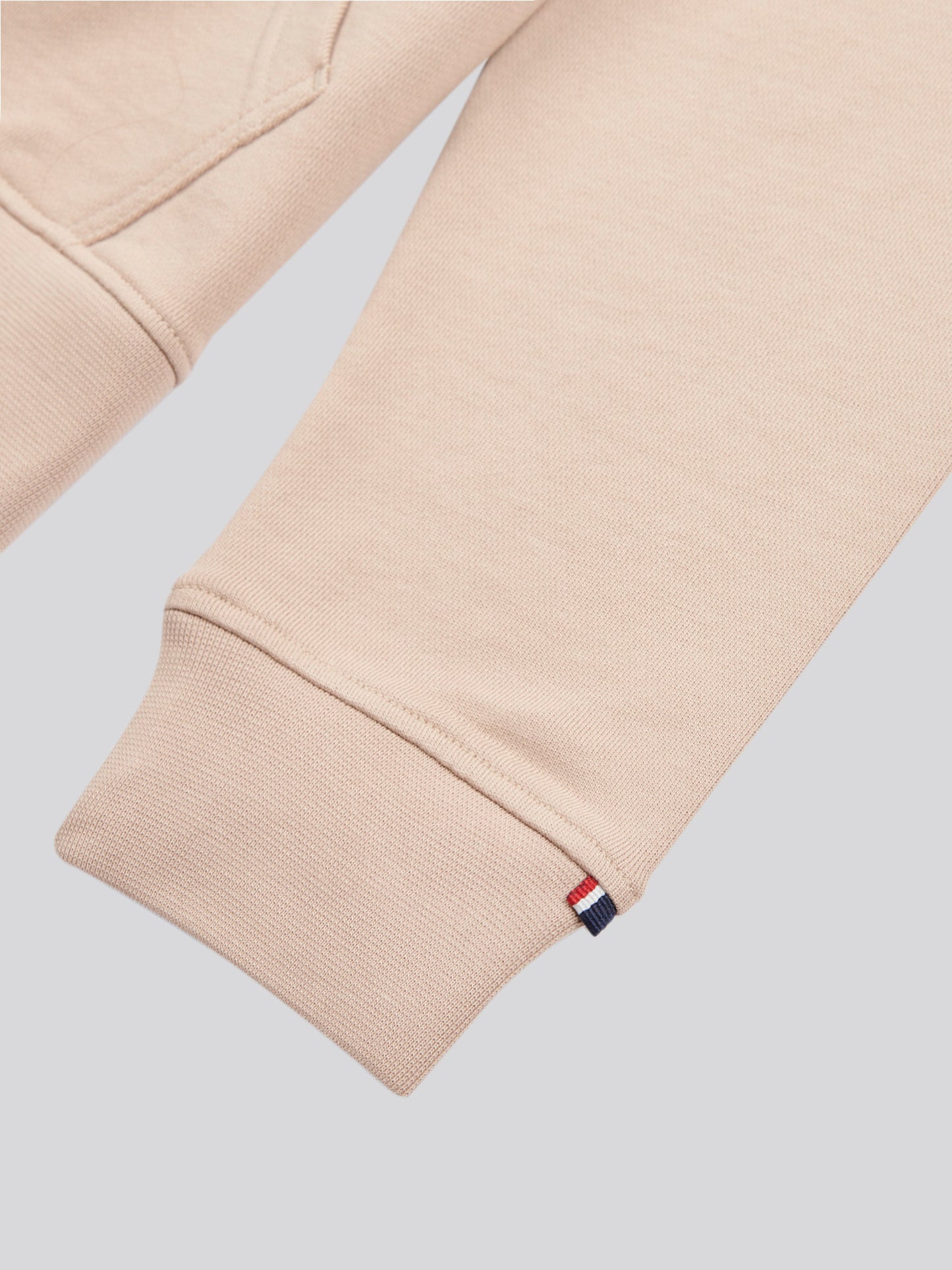 Mens Double Horsemen Loopback Zip Hoodie in Doeskin