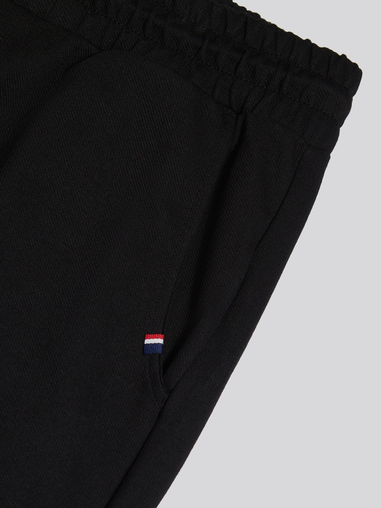 Mens Jersey Double Horsemen Trousers Black