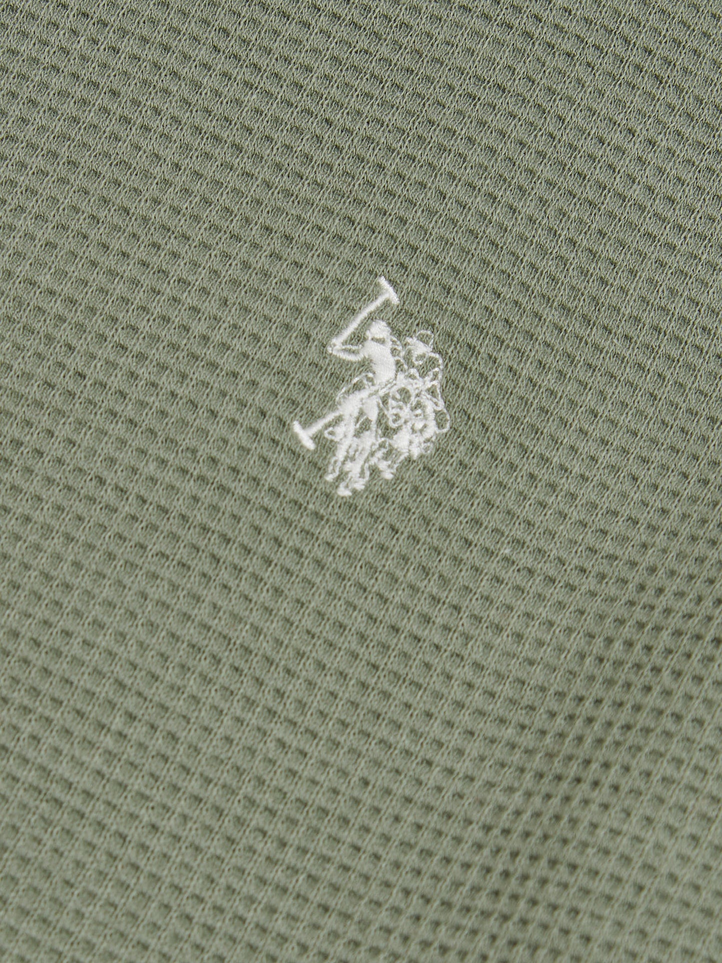 Mens Waffle Jersey T-Shirt Sea Spray