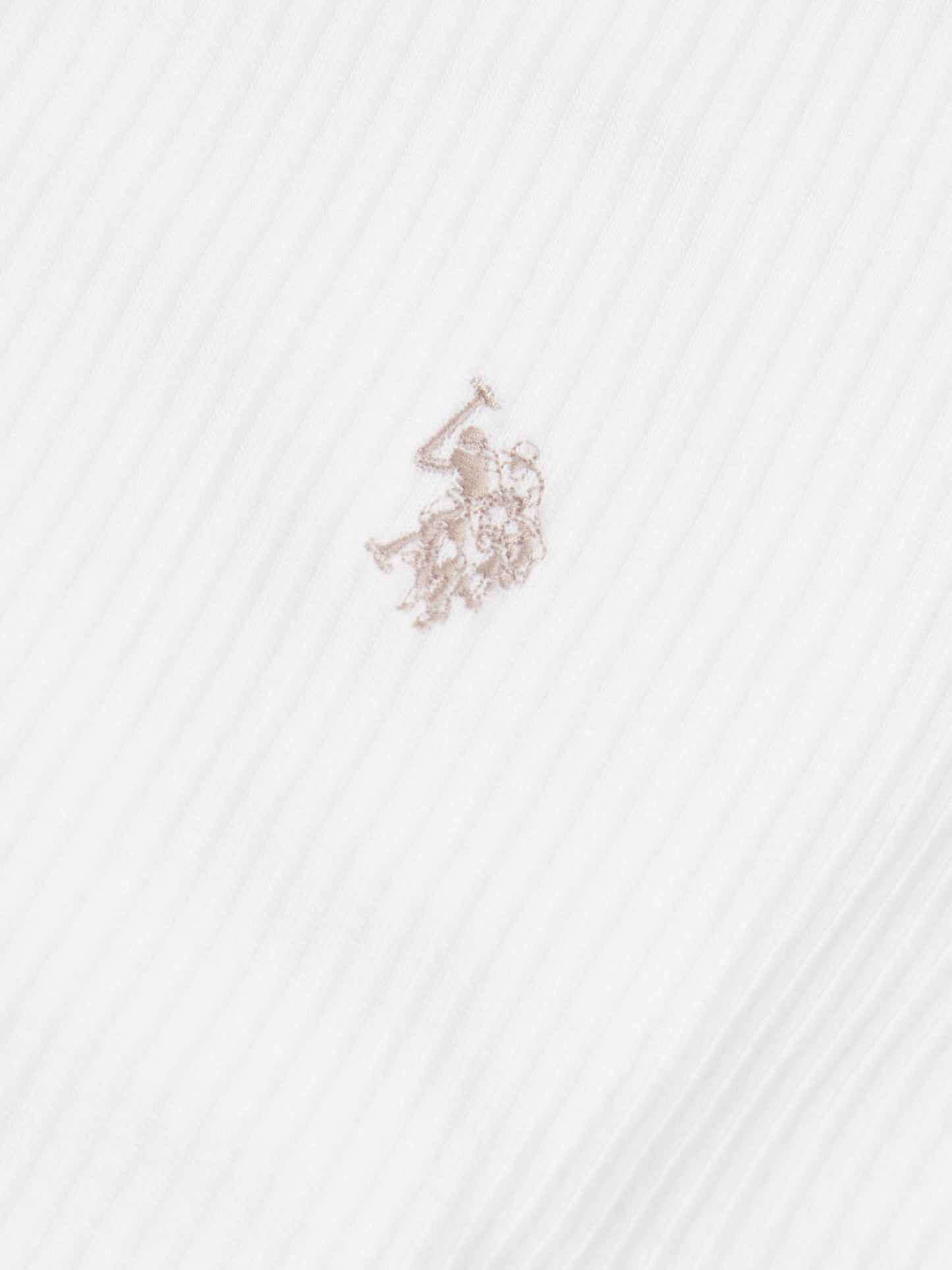 Mens Rib Texture T-Shirt Bright White