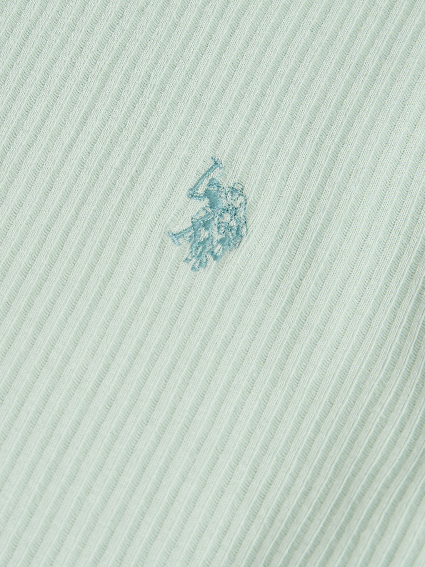 Mens Rib Texture T-Shirt Aqua Foam