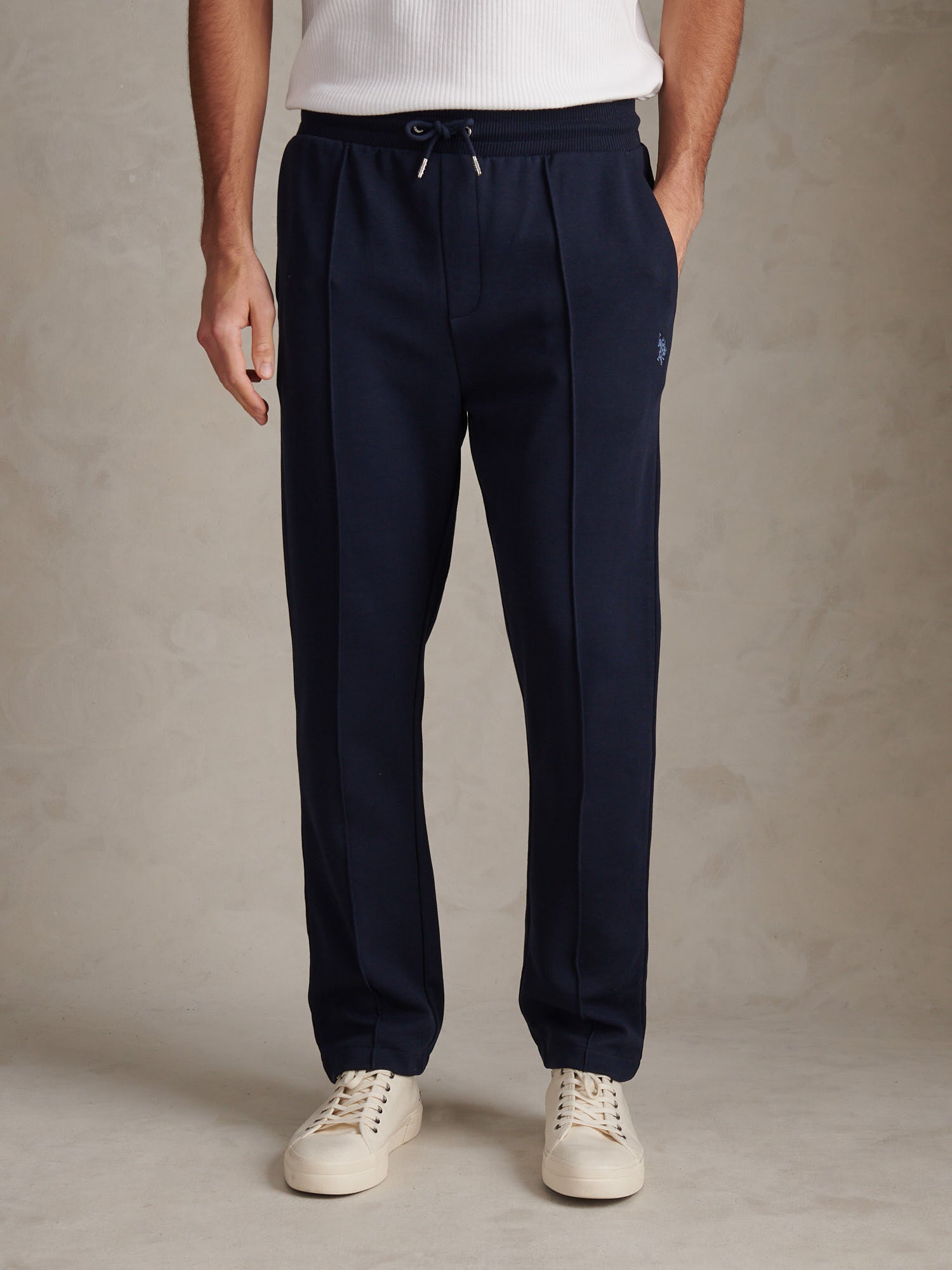 Mens Interlock Pintuck Joggers Dark Sapphire Navy – U.S. Polo Assn. UK