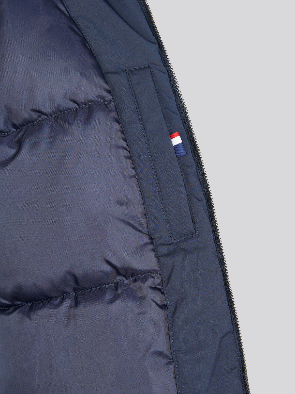 Mens Smart Longline Padded Parka Dark Sapphire Navy
