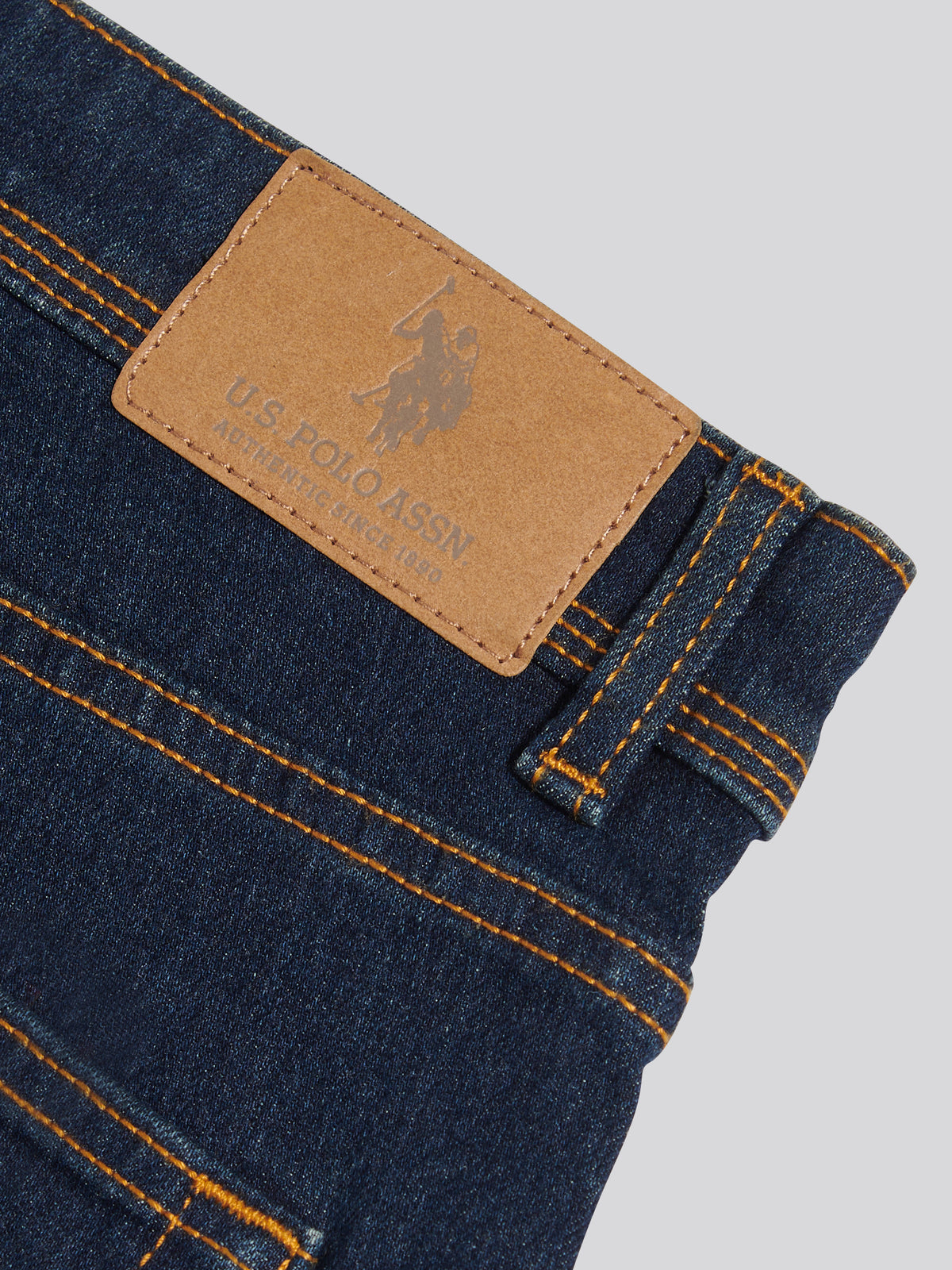 Mens Comfort Stretch Tapered Fit Jeans Rinse Wash