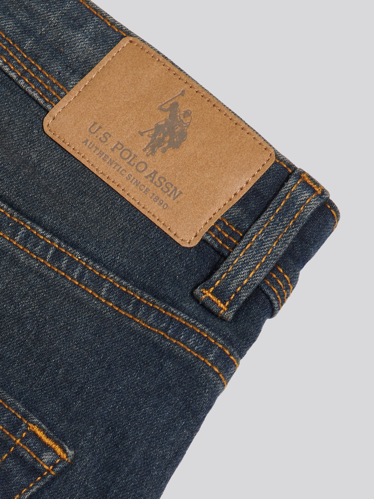 Mens Comfort Stretch Tapered Fit Jeans Blue Grey Wash