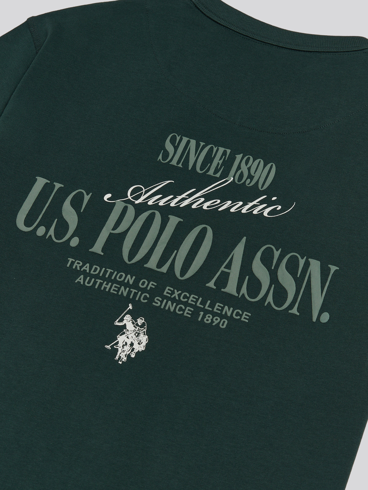 Mens Authentic Front & Back Graphic T-Shirt Green Gables