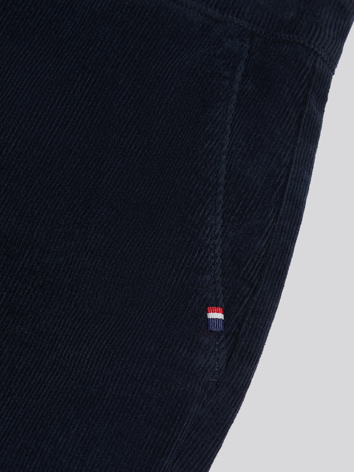 Mens Classic Fit Cord Chinos Dark Sapphire Navy / Haute Red DHM