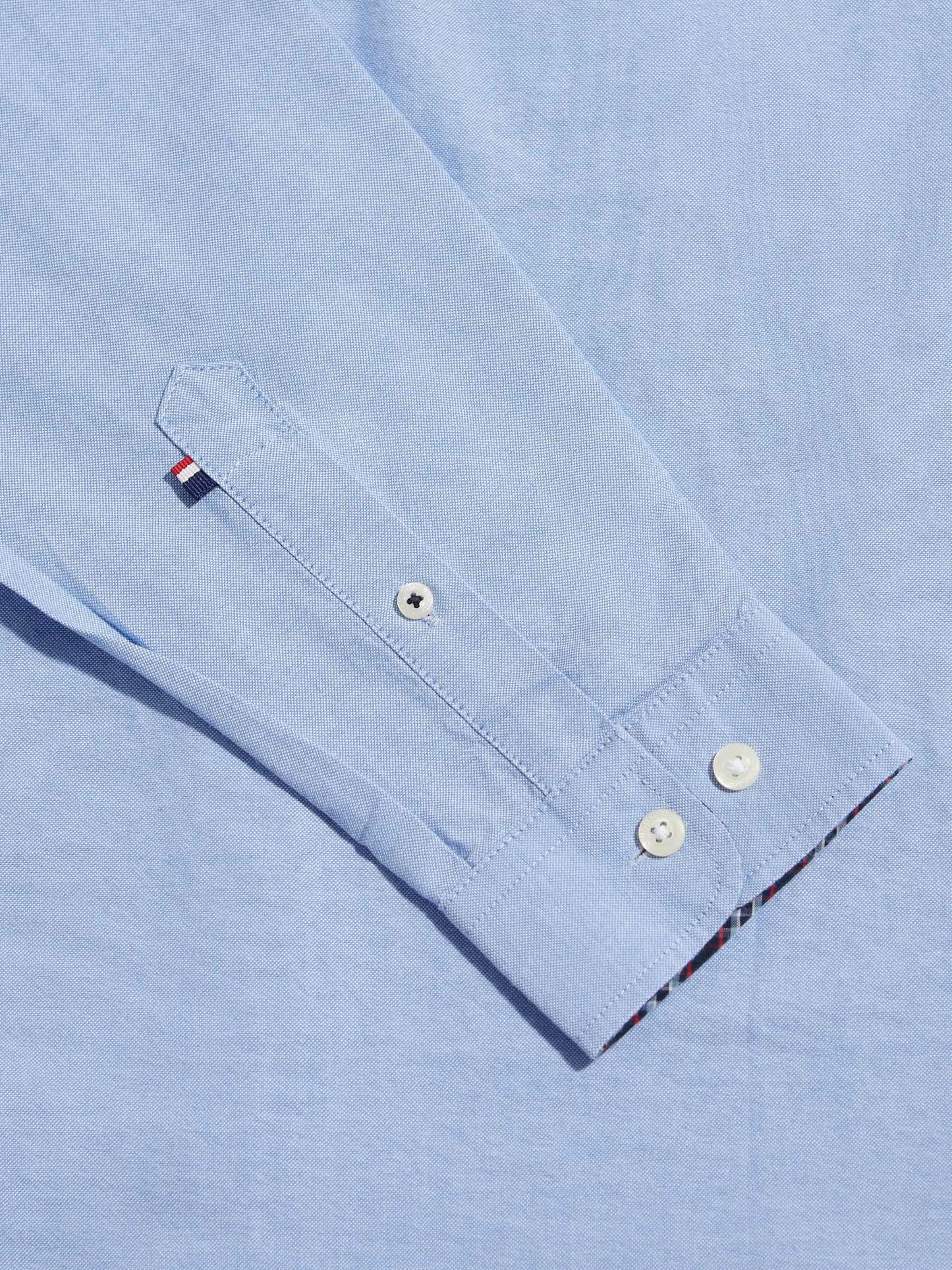 Mens Check Trim Oxford Shirt Blue Yonder / Dark Sapphire DHM
