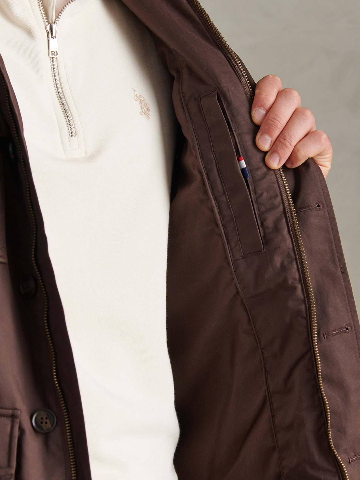 Mens Premium Wax-Coated Field Jacket Bracken