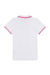 Girls Polo Shirt in Bright White
