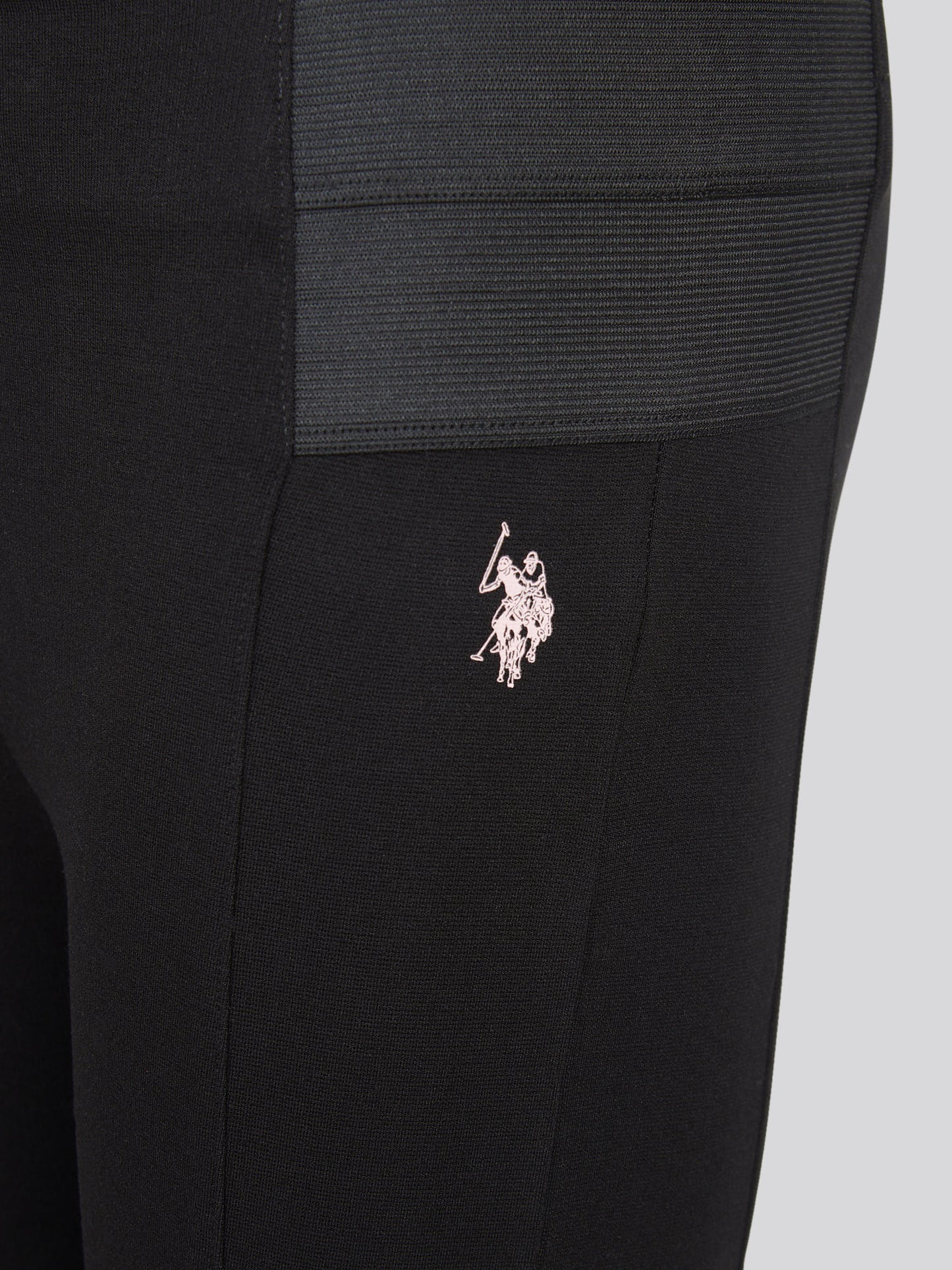 Girls Elastic Waistband Leggings Black