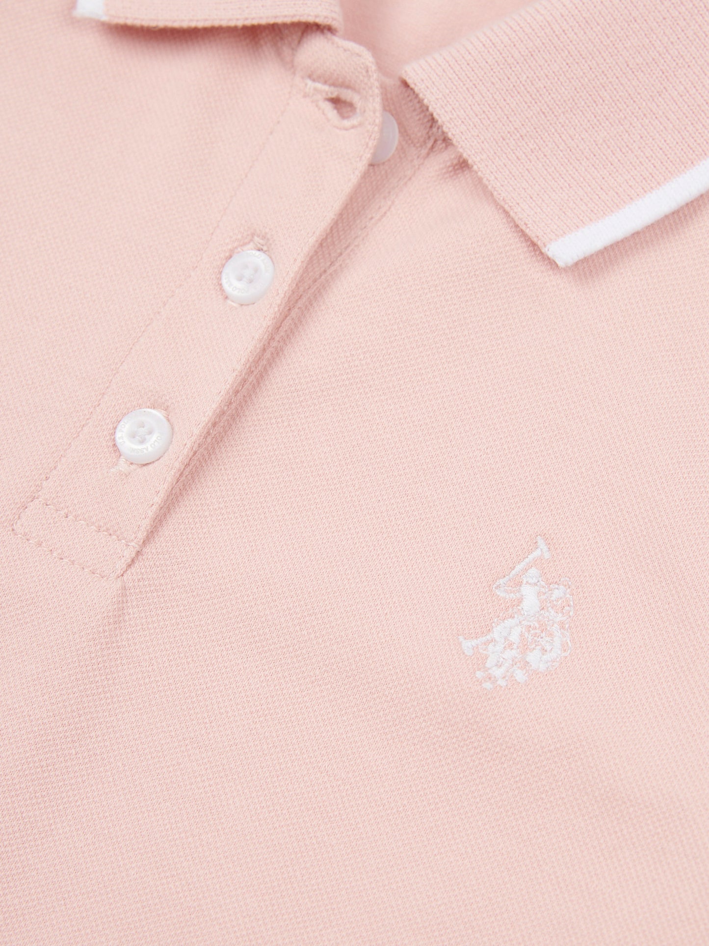 Girls Sleeveless Polo Shirt in Crystal Rose