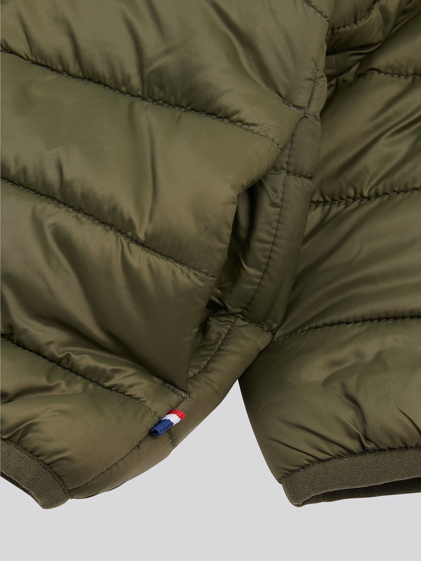 Boys Hooded Quilted Jacket with Peak in Forest Night