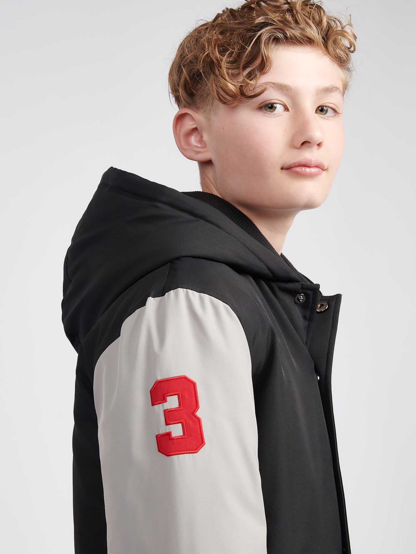 Boys Player 3 Bomber in Black
