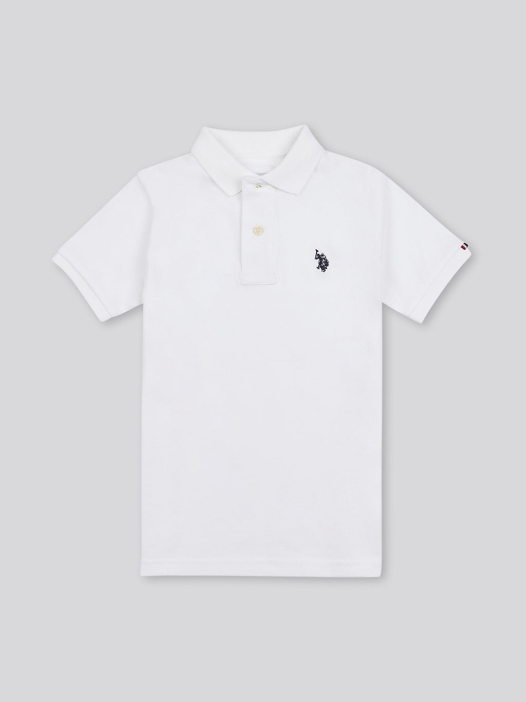 Mens Combed Cotton Double Horsemen Revere Polo Shirt Sea Spray