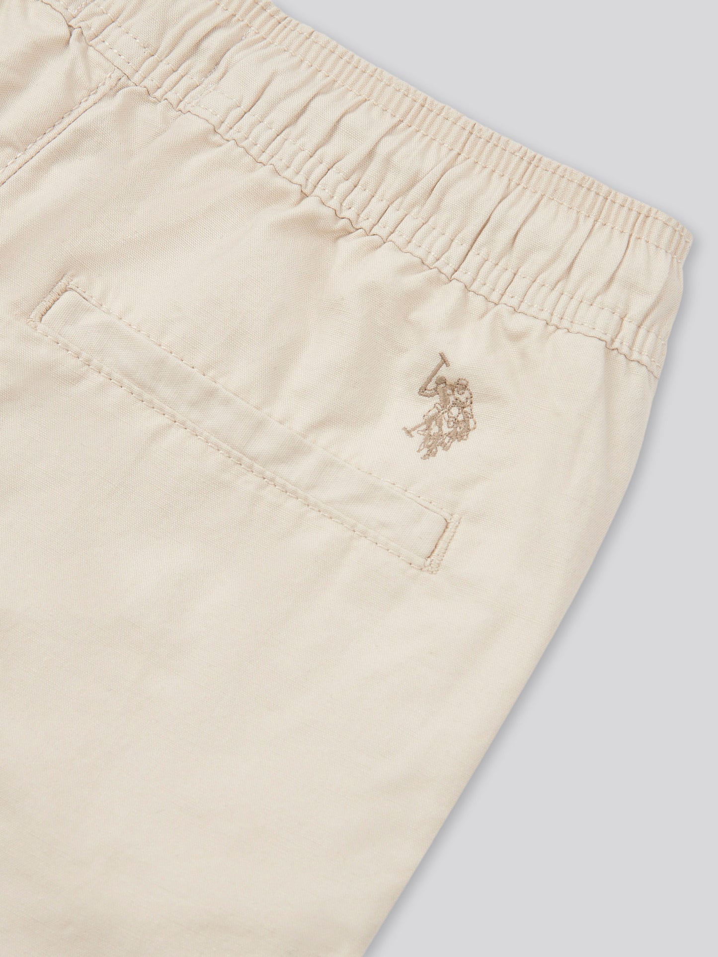 Boys Cotton Linen Deck Short in French Oak