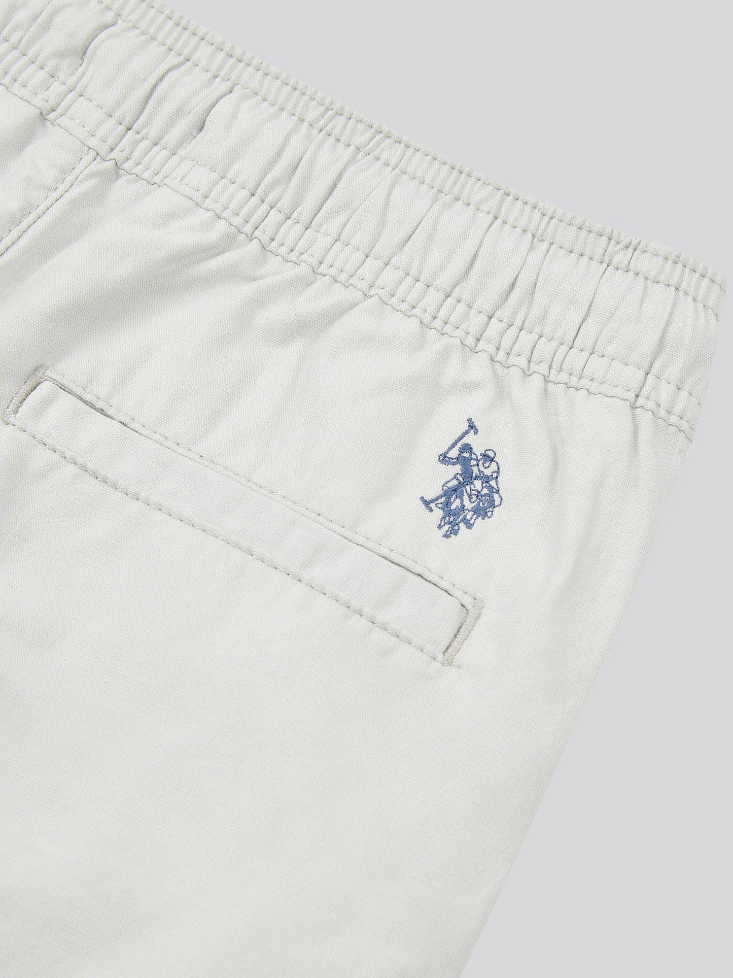 Boys Cotton Linen Deck Short in Northern Droplet