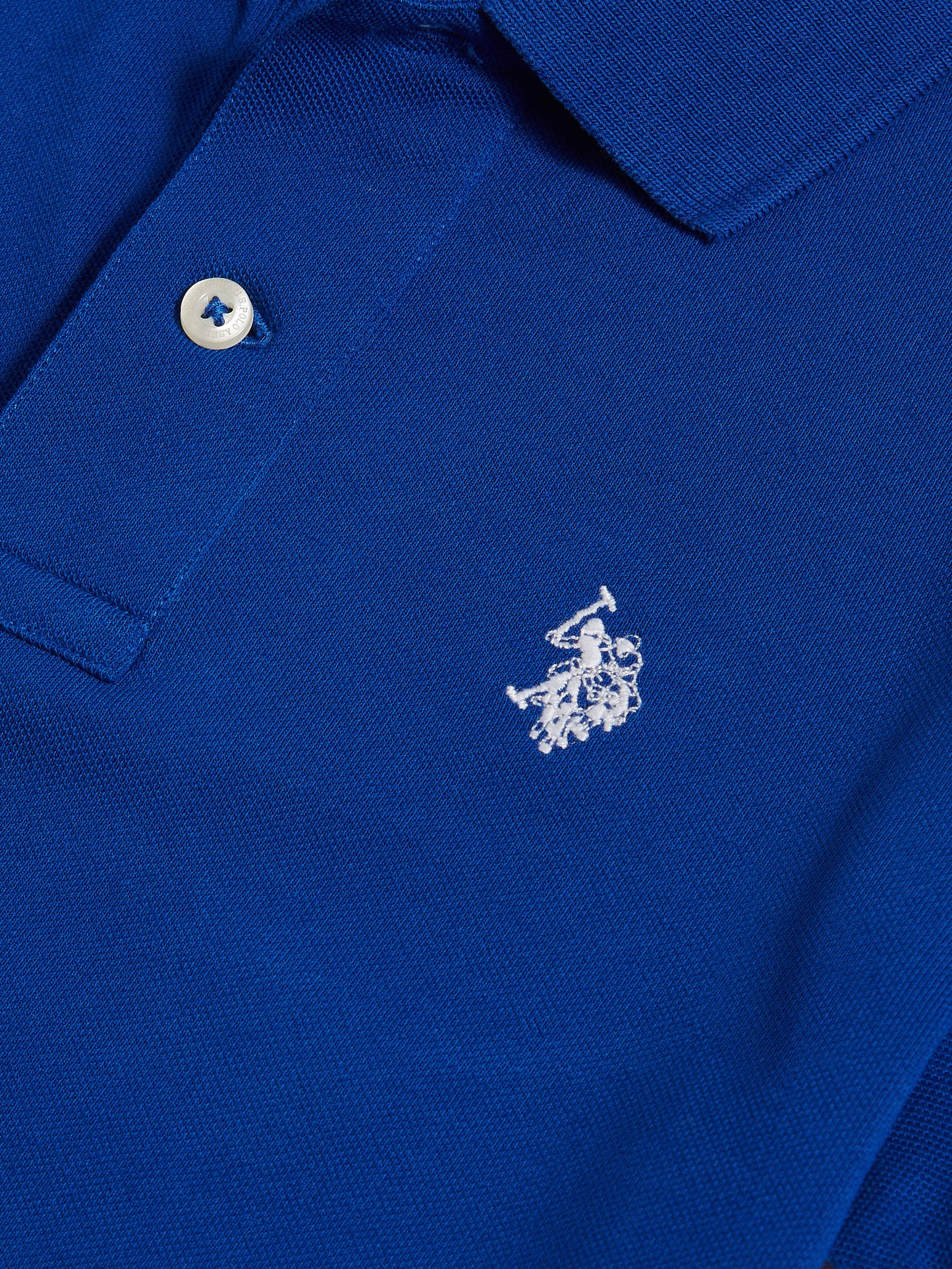 Boys Double Horsemen Polo Shirt in Sodalite Blue