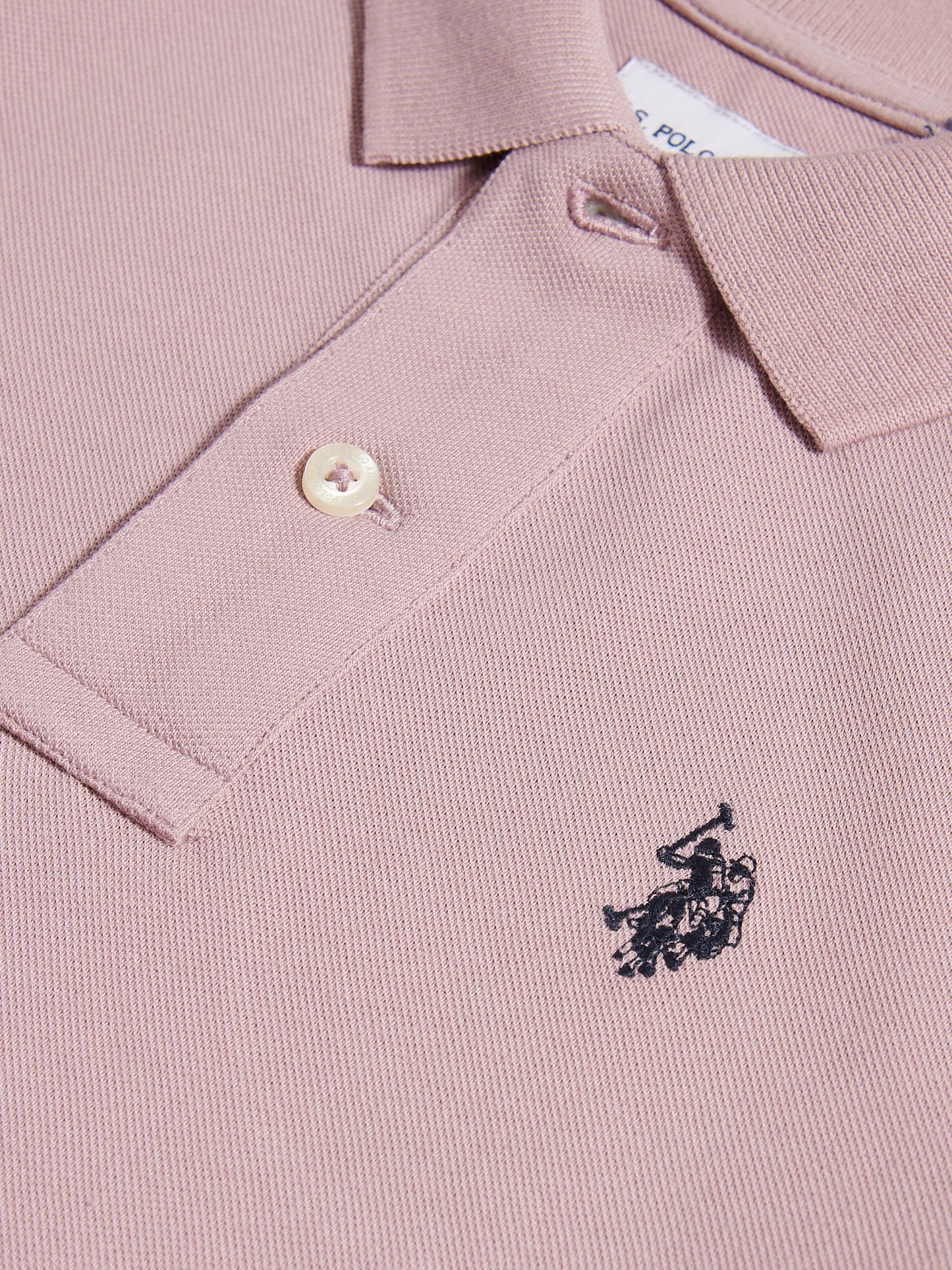 Boys Double Horsemen Polo Shirt in Elderberry
