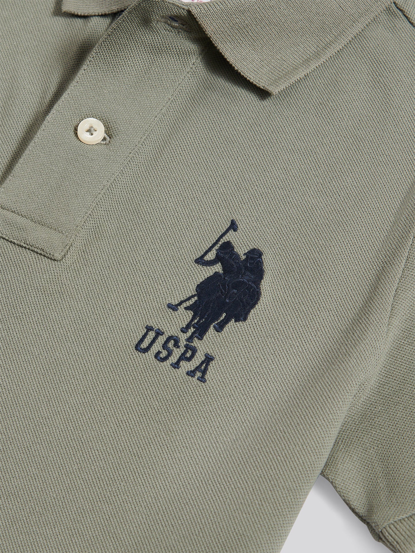 Boys Player 3 Polo Shirt in Mulled Basil