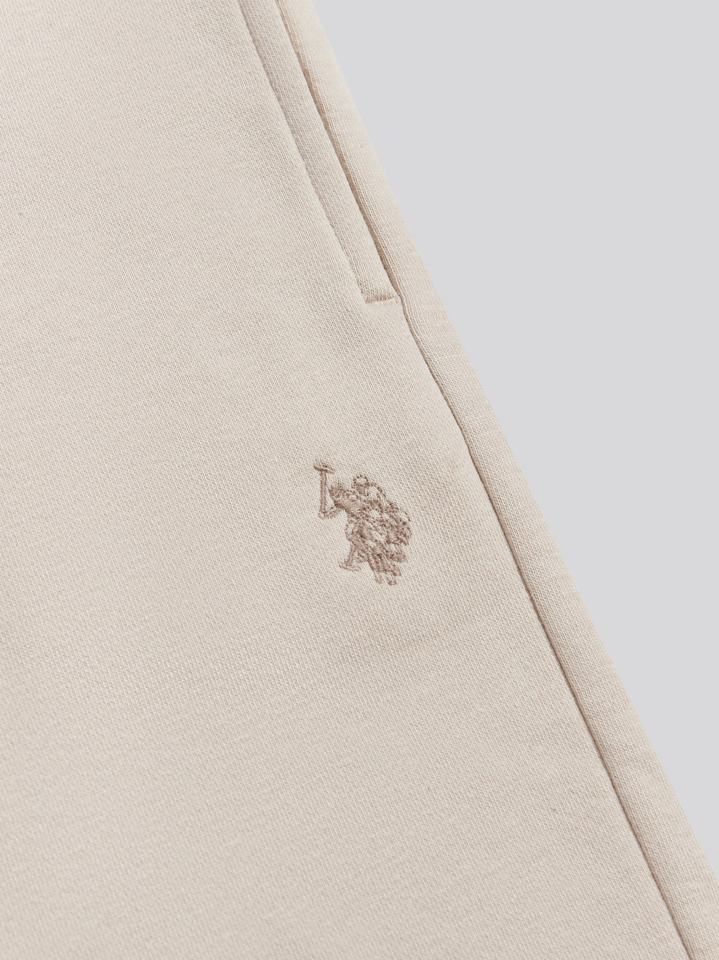 Boys Double Horsemen Sweat Shorts Beige