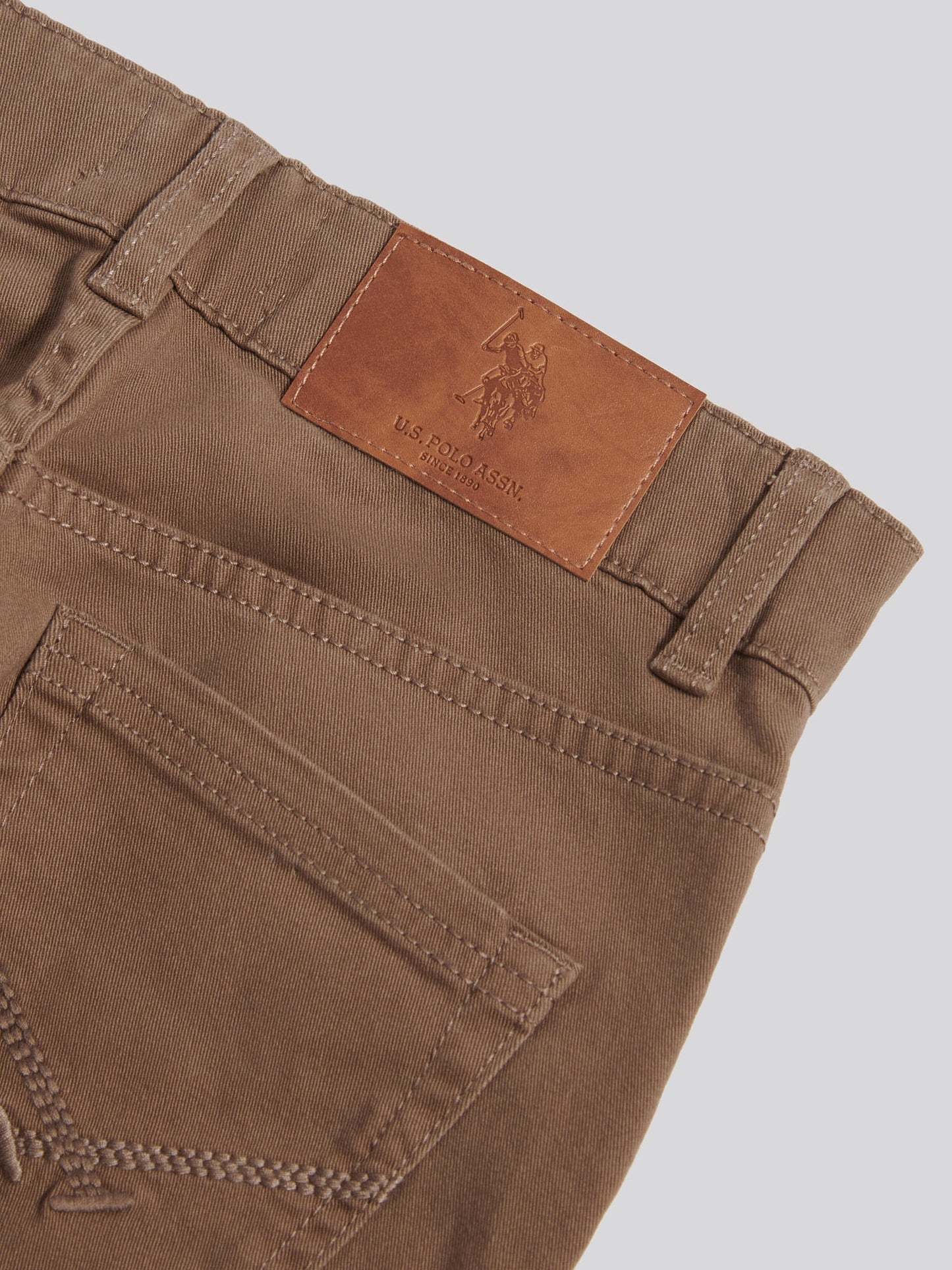 Boys Core 5 Pocket Trouser in Shitake